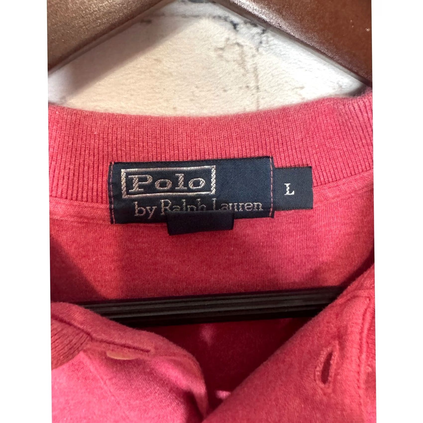 Polo Ralph Lauren Polo Ralph Lauren Polo Shirt Mens Red Heathered Short Sleeve L Size Large Size US L / EU 52-54 / 3 - 7 Thumbnail