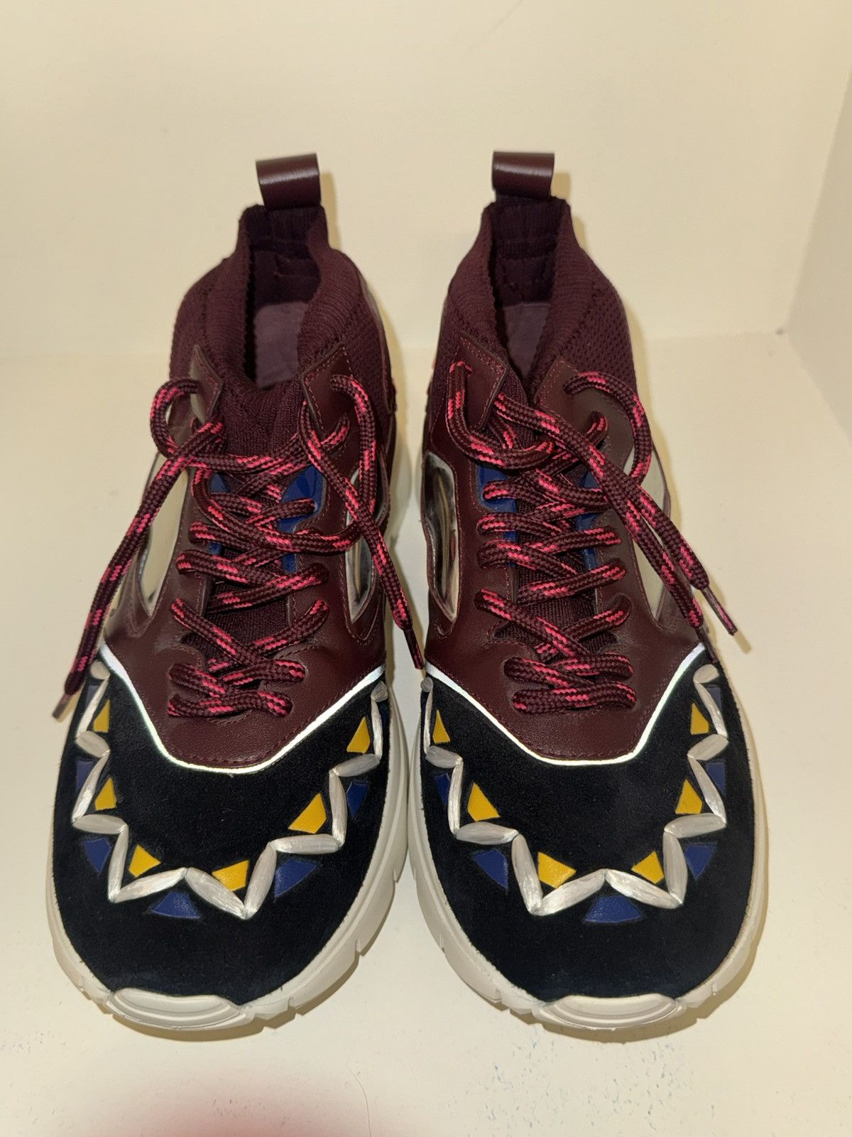 Valentino Valentino Mixed Media Sneakers Size US 10 / EU 43 - 15 Thumbnail