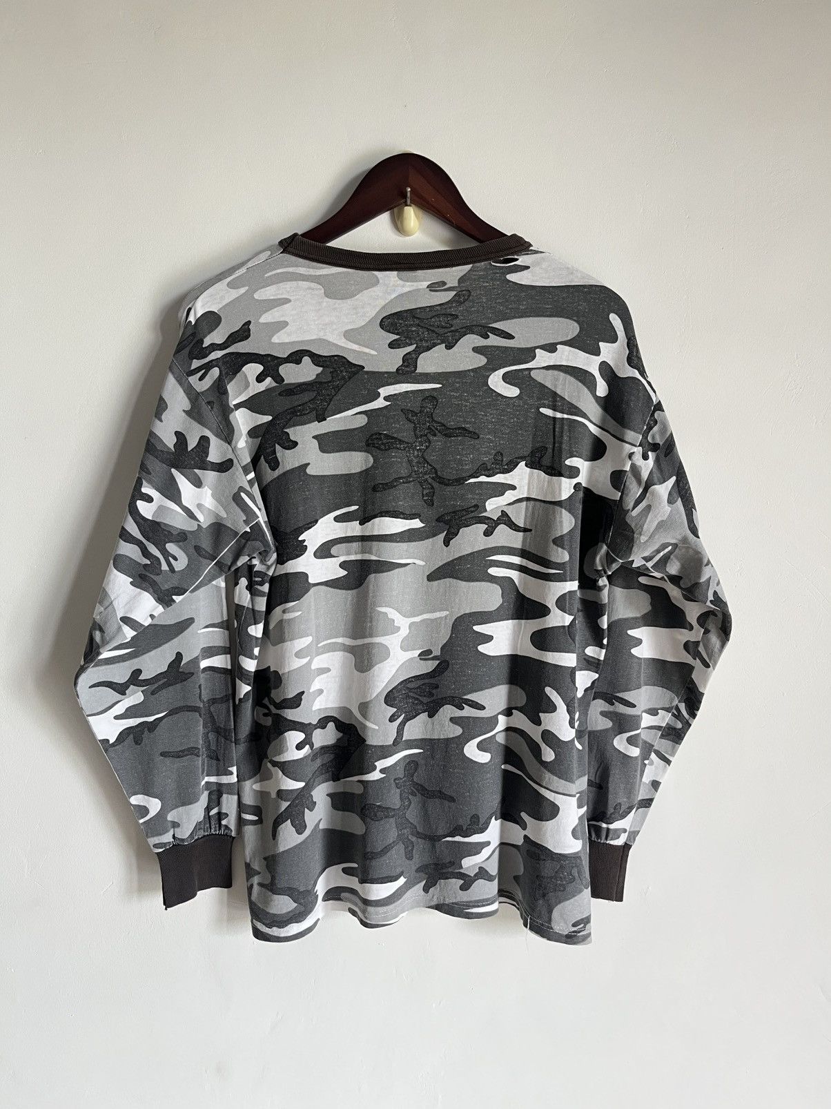 Band Tees Vintage Death Thrashed Camo Longsleeve Metal Band Size US L / EU 52-54 / 3 - 3 Thumbnail