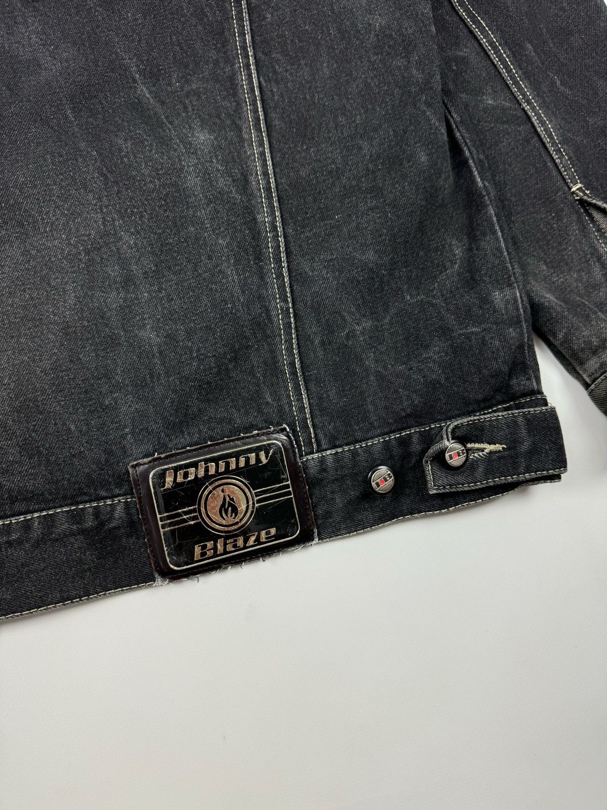 Vintage 1990’s Vintage Johnny Blaze Hip-Hop Washed Denim Jacket Size US XL / EU 56 / 4 - 12 Thumbnail