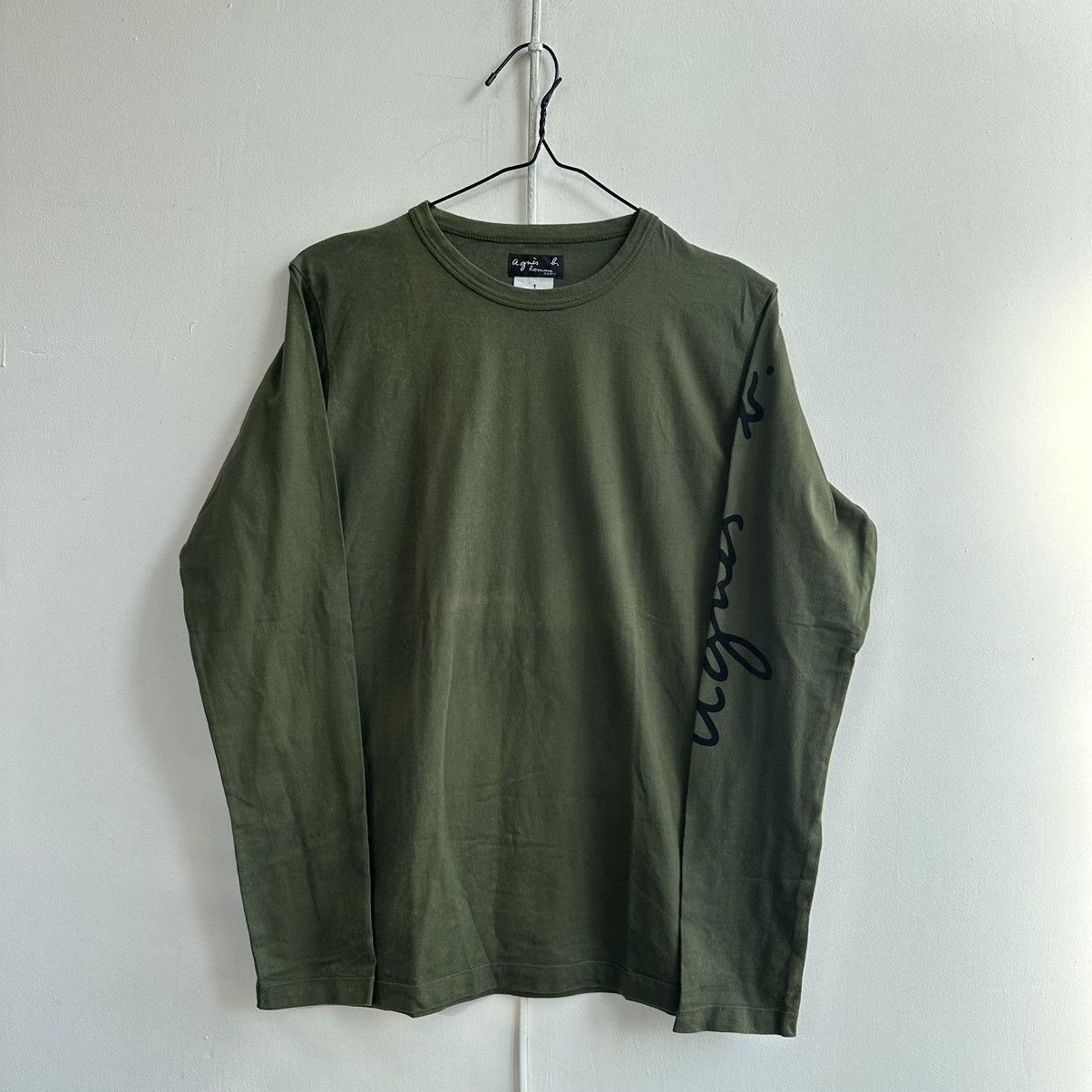 agnes b. Vintage Agnes B logo Longsleeve Size US S / EU 44-46 / 1 - 8 Thumbnail