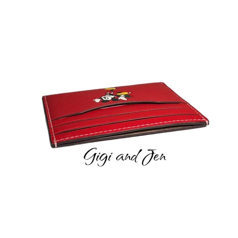Coach Coach Mickey Unisex Slim Id Card Case With Winter Motif Size ONE SIZE - 2 Thumbnail