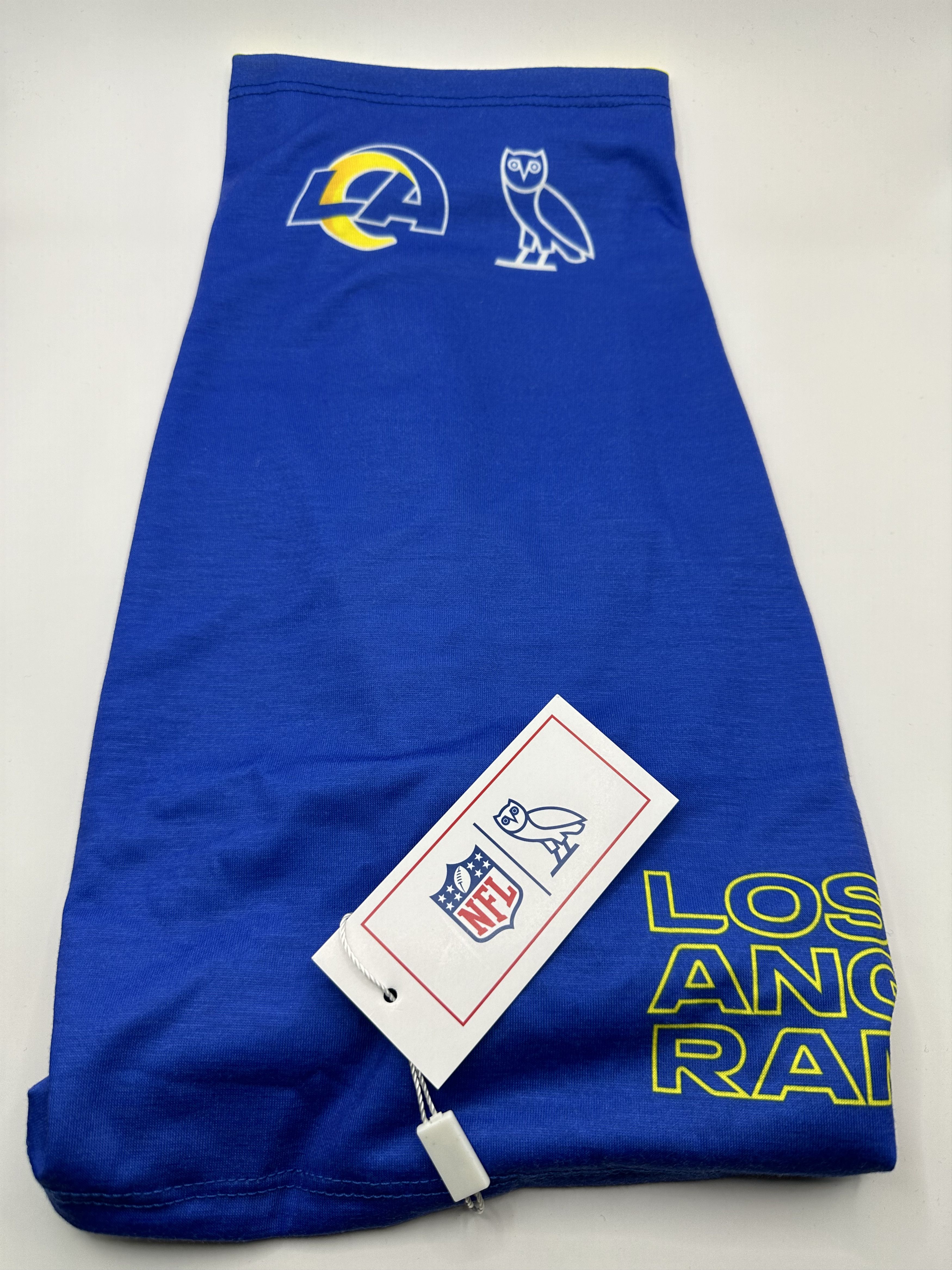 NFL × October's Very Own OVO x NFL Los Angeles Rams Neck Gaiter - new with tags RARE Size ONE SIZE - 4 Thumbnail