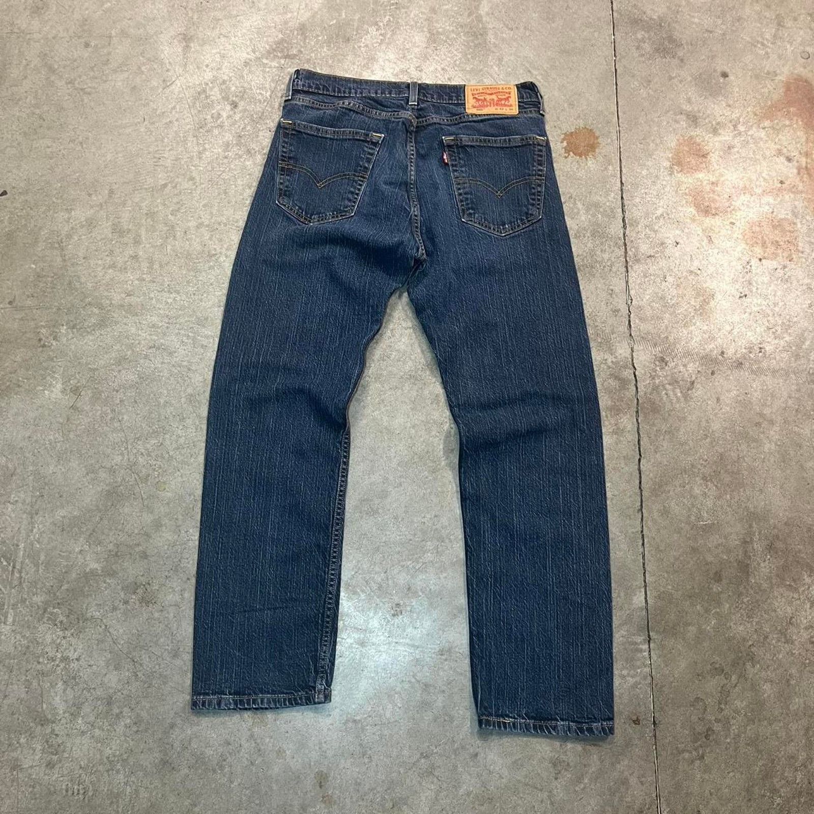 Levi's Levi’s 505 Blue Denim Regular Straight Fit Jeans Men’s Sz 32 Size US 32 / EU 48 - 3 Thumbnail