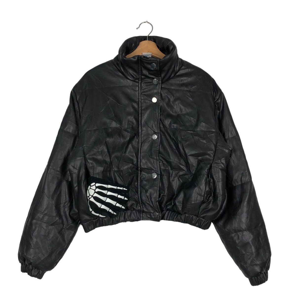 Japanese Brand 🔥Rare Cropped Streetwear Style Soft Polyester Jacket Black Size US L / EU 52-54 / 3 - 1 Thumbnail