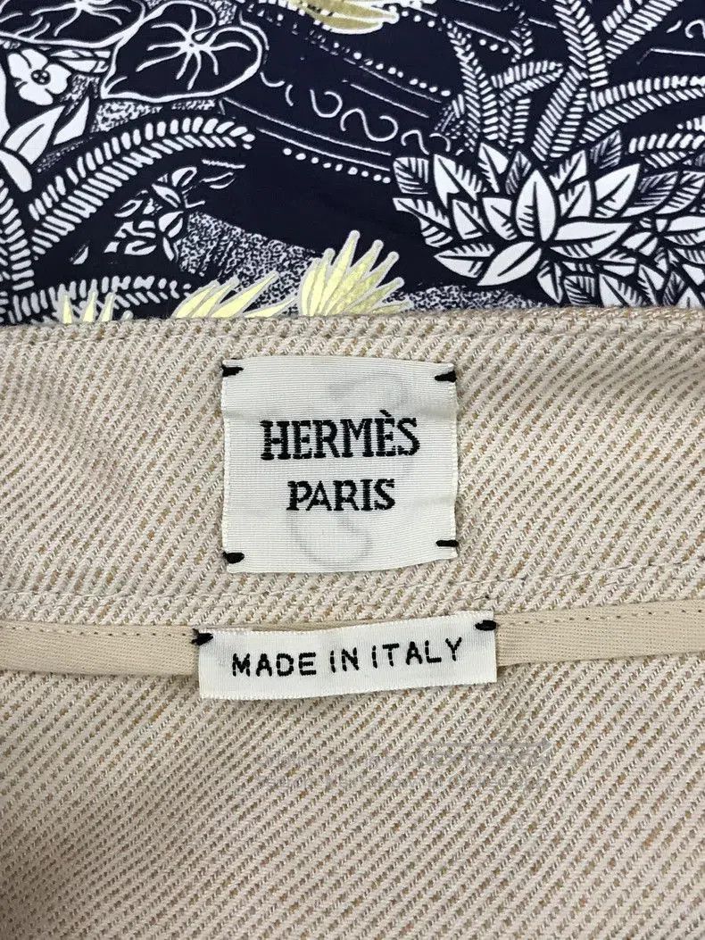 Hermes Hermes Hidden Pattern Gold Buckle Midi Skirt. Size US 36 / EU 52 - 4 Thumbnail