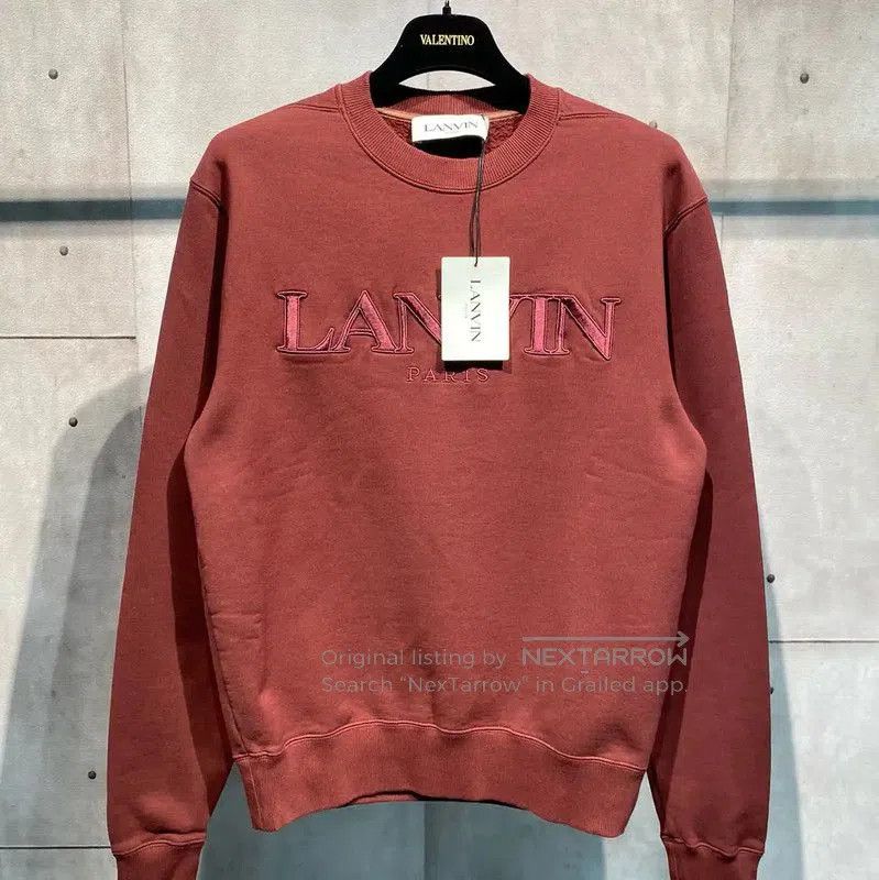 Lanvin Lanvin Men’s Red Long Sleeve Cotton Sweatshirt . Size US M / EU 48-50 / 2 - 1 Thumbnail