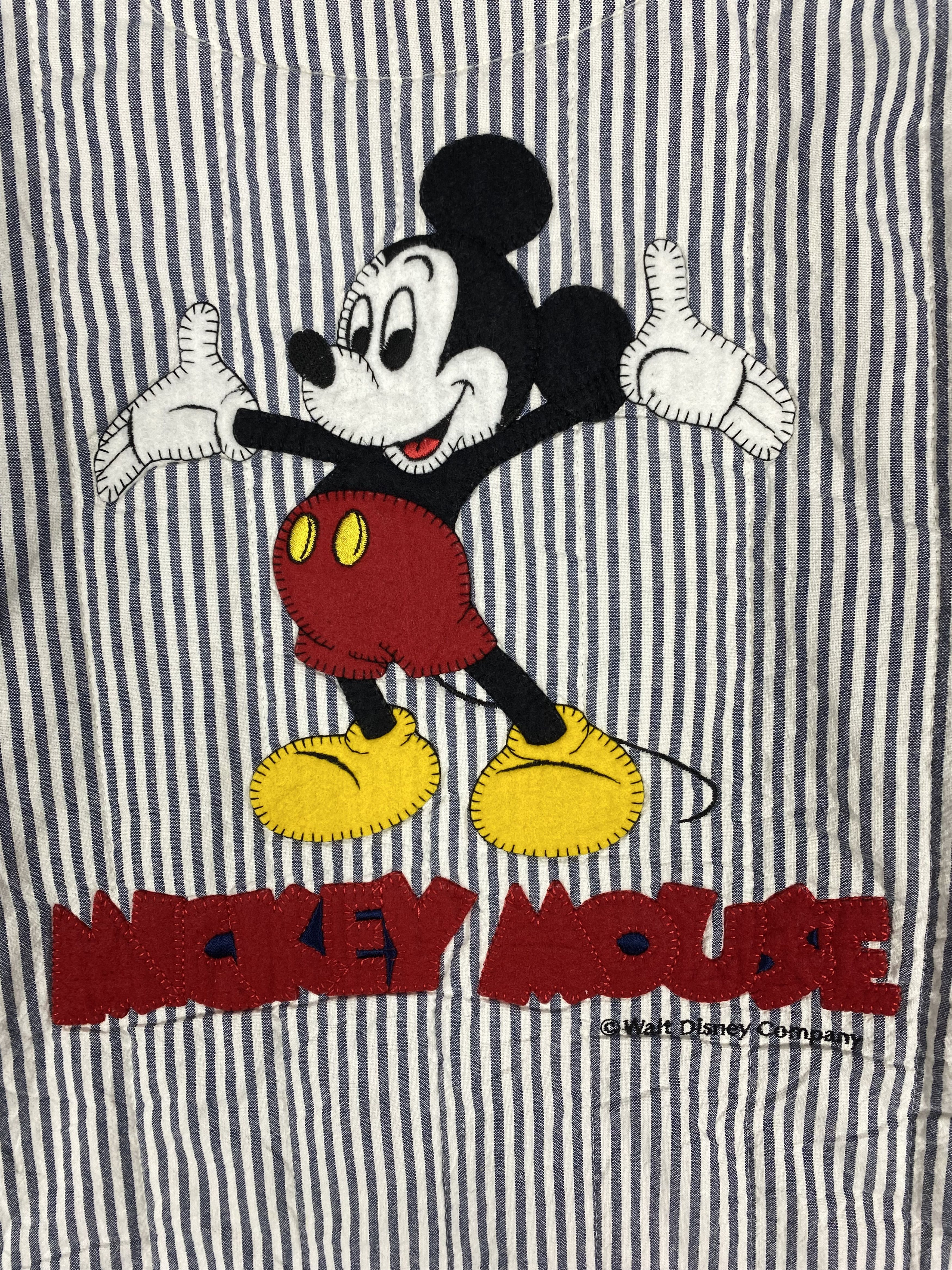Disney Vintage Erny Mickey Mouse x Disney Striped Chore Coat Jacket Size US M / EU 48-50 / 2 - 7 Thumbnail