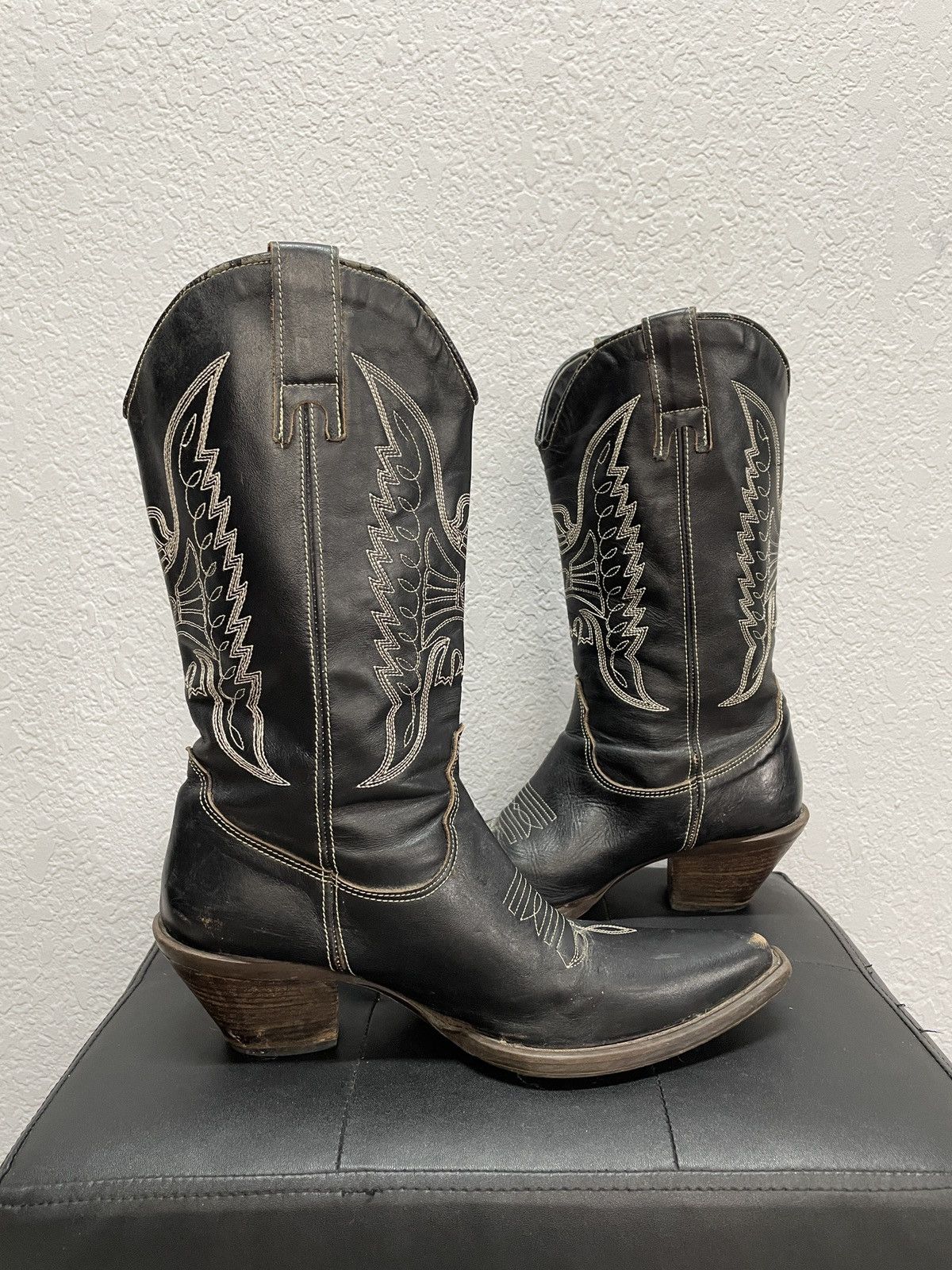 Cowboy Equipment Vintage Sendra Cowboy Leather Boots Western Shoes Size US 9 / IT 39 - 6 Thumbnail