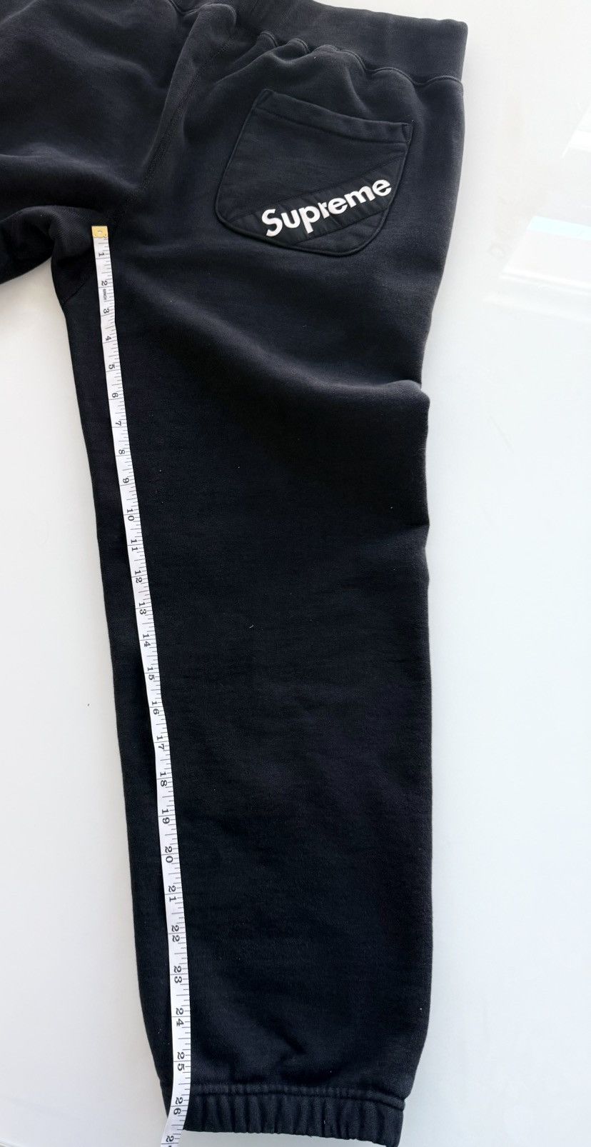 Supreme Supreme SS18 Corner Label Sweatpant – Black/White – Men’s L Size US 31 - 9 Thumbnail