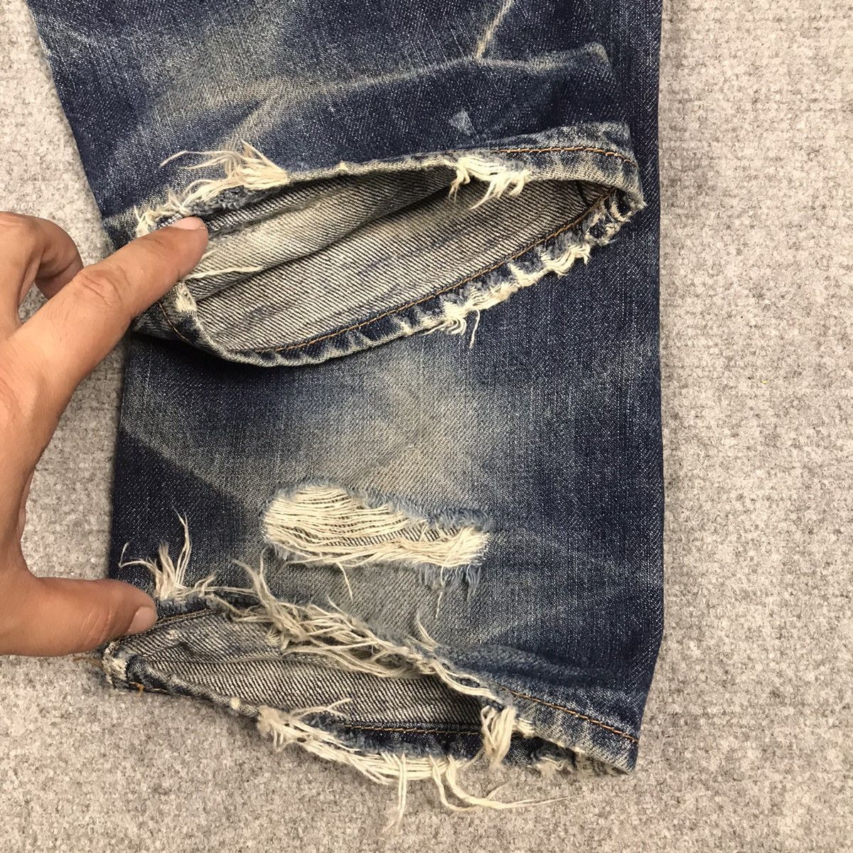 Hysteric Glamour × Japanese Brand HYSTERIC GLAMOUR DENIM DISTRESSED SKINNY JEANS PANT Size US 27 - 13 Thumbnail