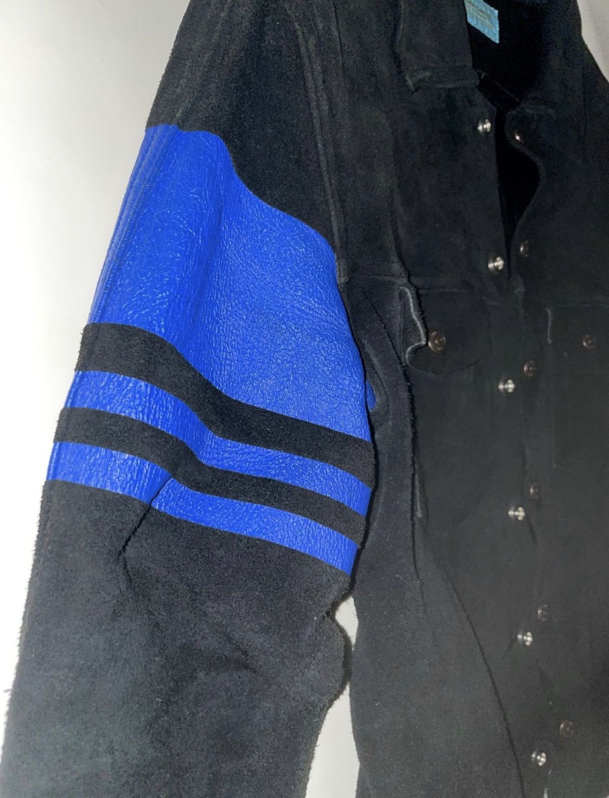 Undercover UNDERCOVER 1997 AW "LEAF" PAINTLINE COW SUEDE LEATHER JACKET Size US M / EU 48-50 / 2 - 5 Thumbnail