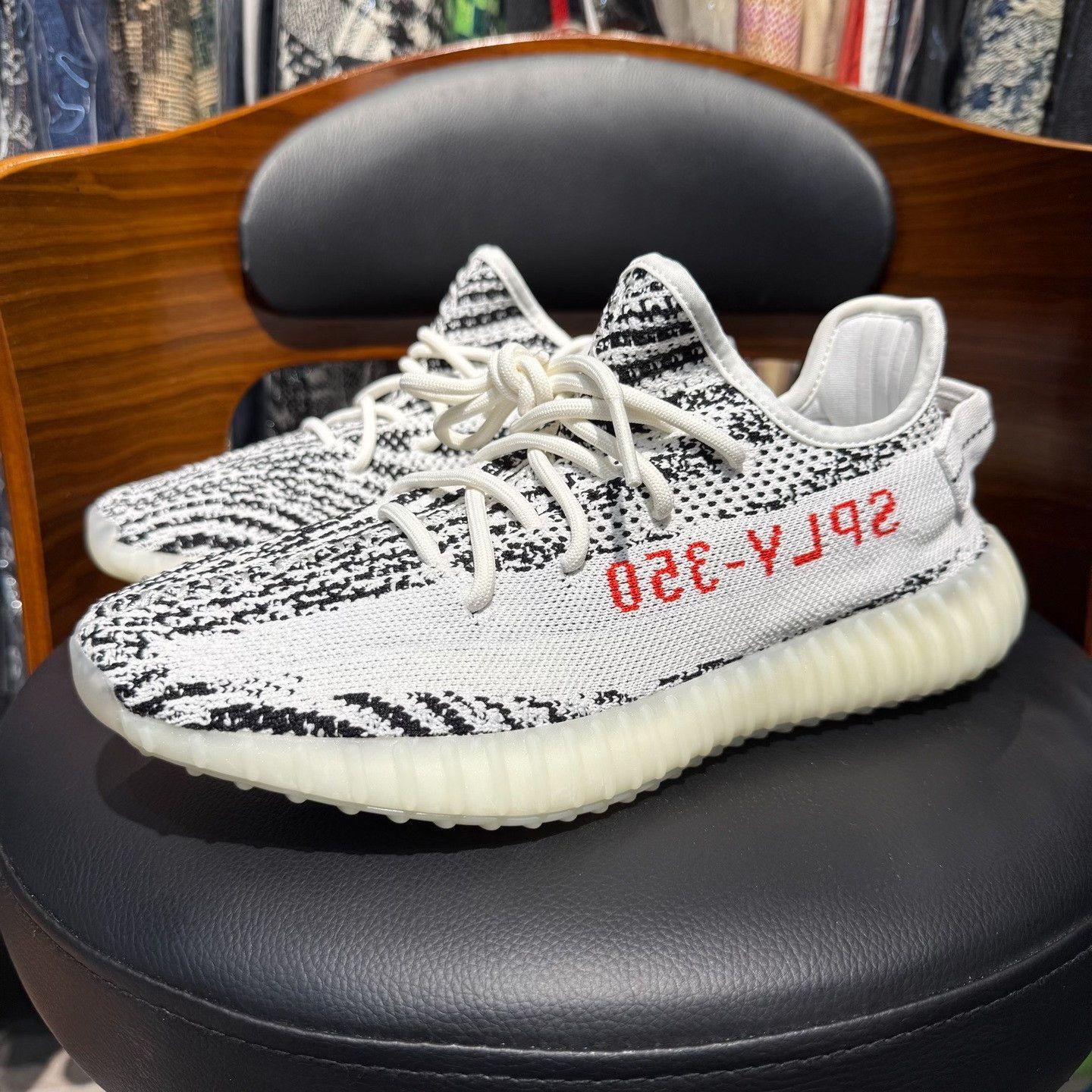 Adidas Adidas YEEZY350 White Lowtop Sneakers 9 Men Size US 9 / EU 42 - 1 Thumbnail