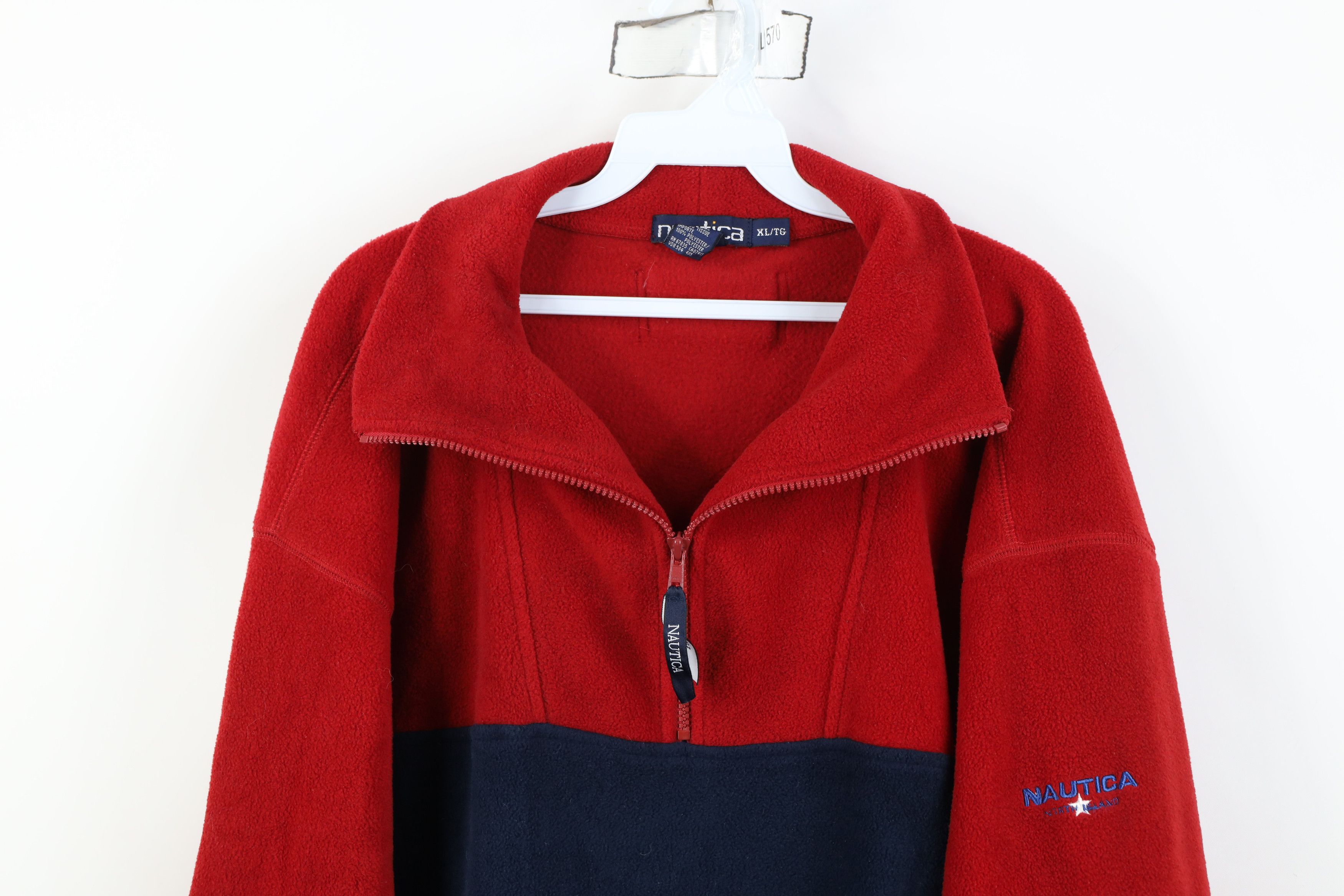 Nautica Vintage 90s Nautica North Island 1/4 Half Zip Sweater USA Size US XL / EU 56 / 4 - 2 Thumbnail