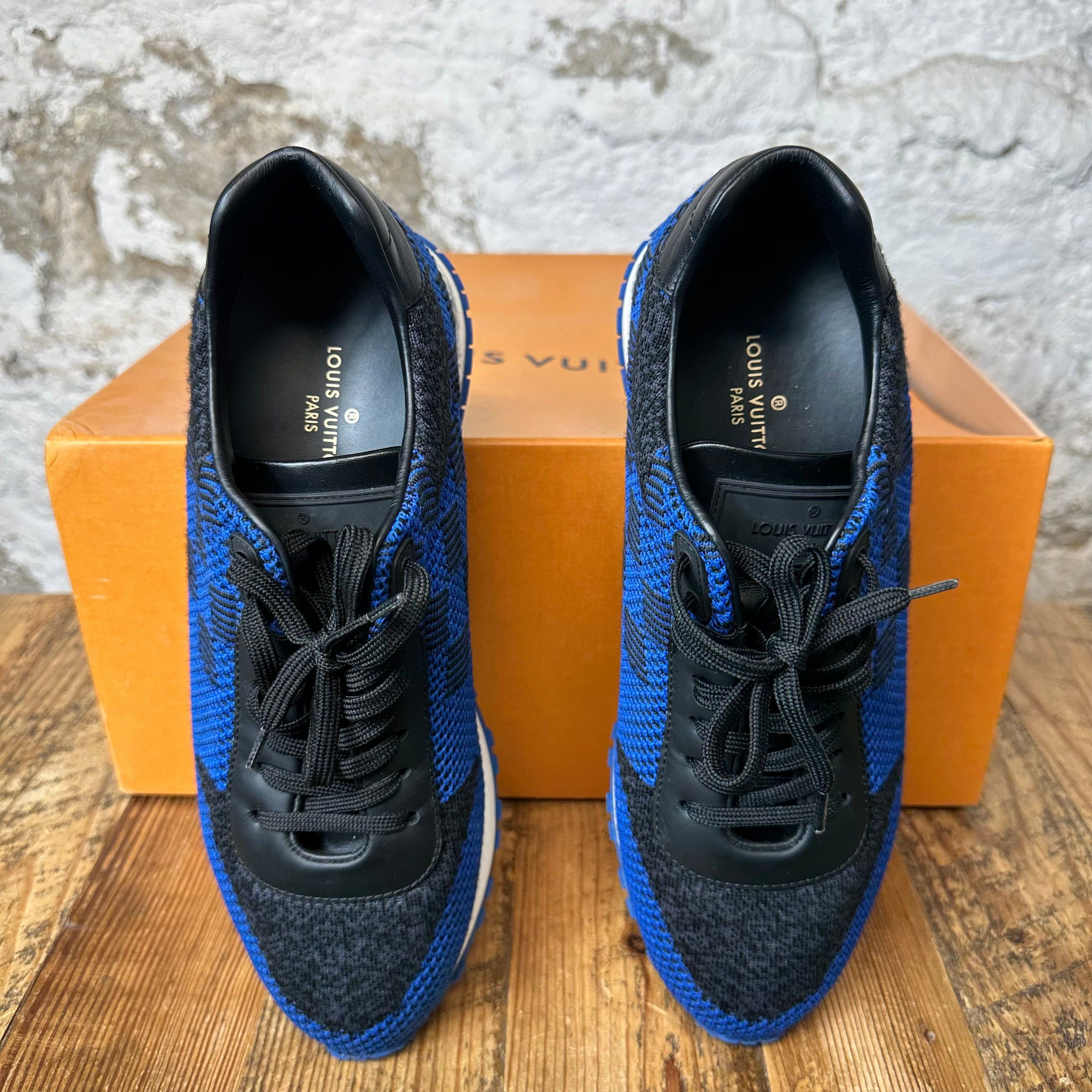 Louis Vuitton Louis Vuitton Blue Black Damier Runaway Sneaker Sz 7.5 (6LV) Size US 7.5 / EU 40-41 - 3 Thumbnail