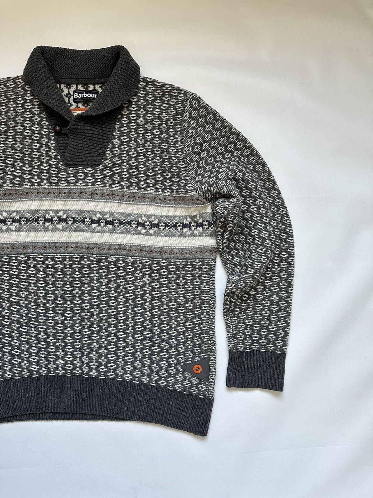 Barbour Barbour Mens Multicolor Wool Pullover Sweater Size US L / EU 52-54 / 3 - 3 Thumbnail