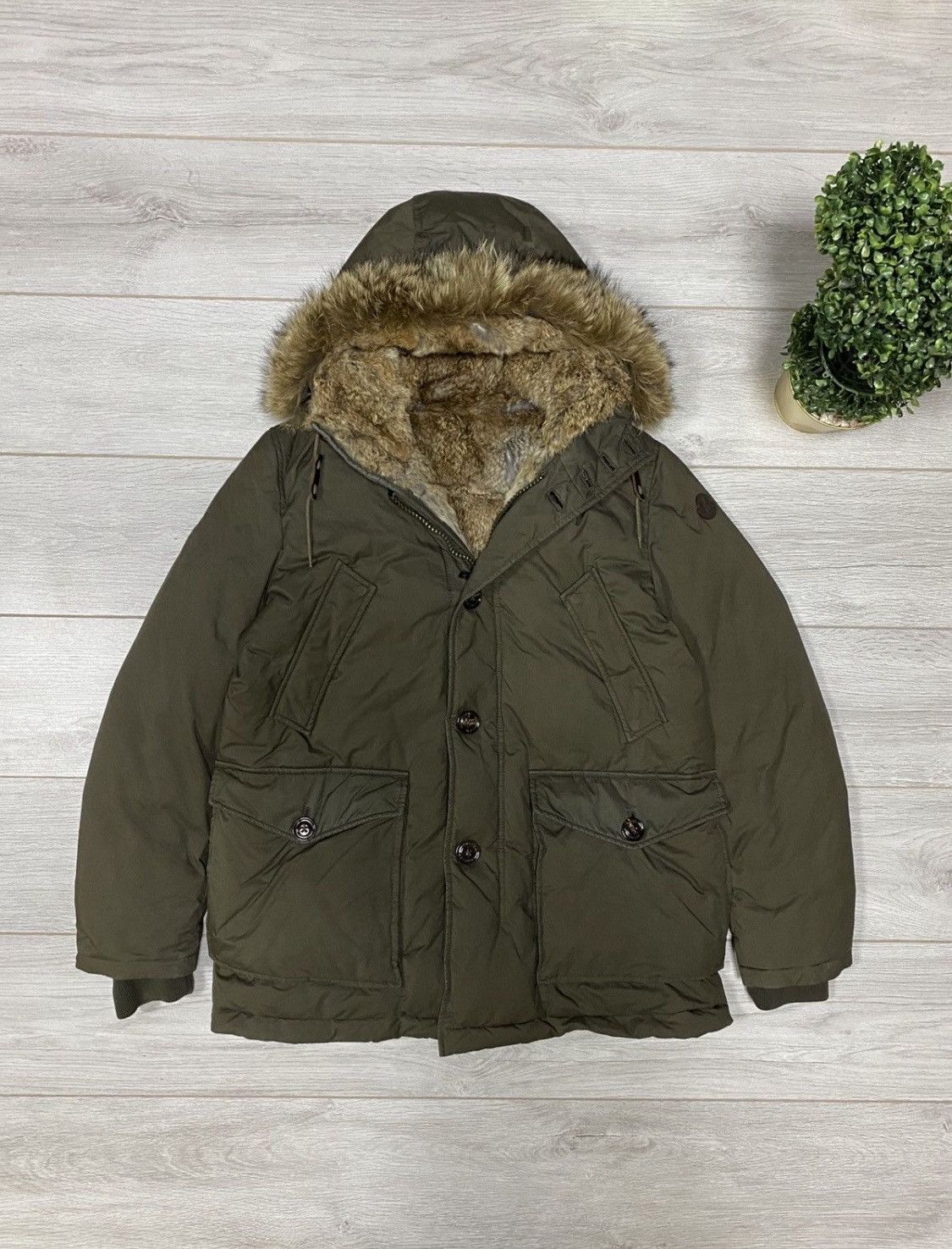Moncler Moncler Chateaubriant rabbit fur coyote down puffer jacket Size US L / EU 52-54 / 3 - 1 Thumbnail