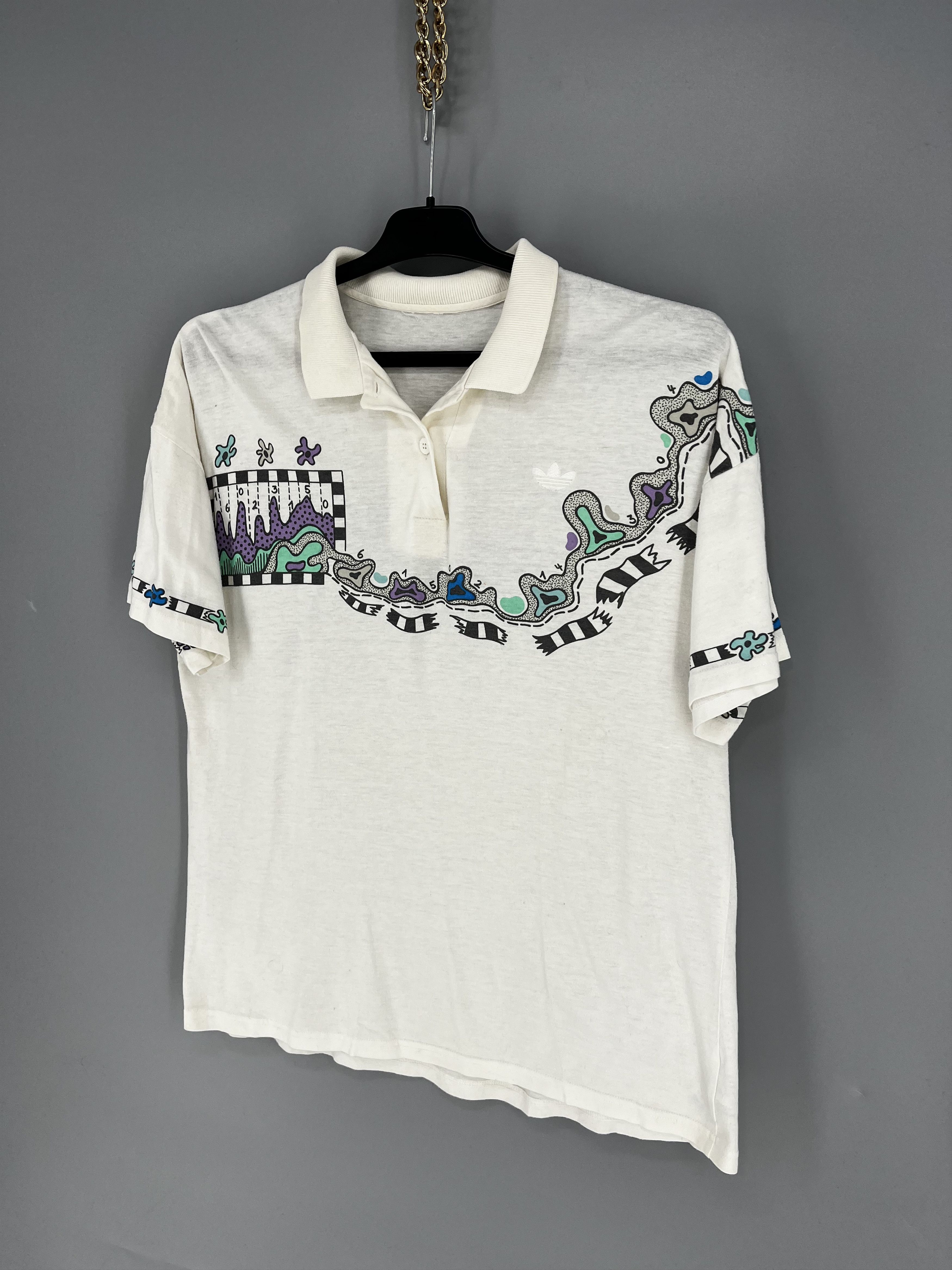 Adidas VTG Adidas Steffi Graf floral film logo flower Andre Agassi Size US S / EU 44-46 / 1 - 3 Thumbnail