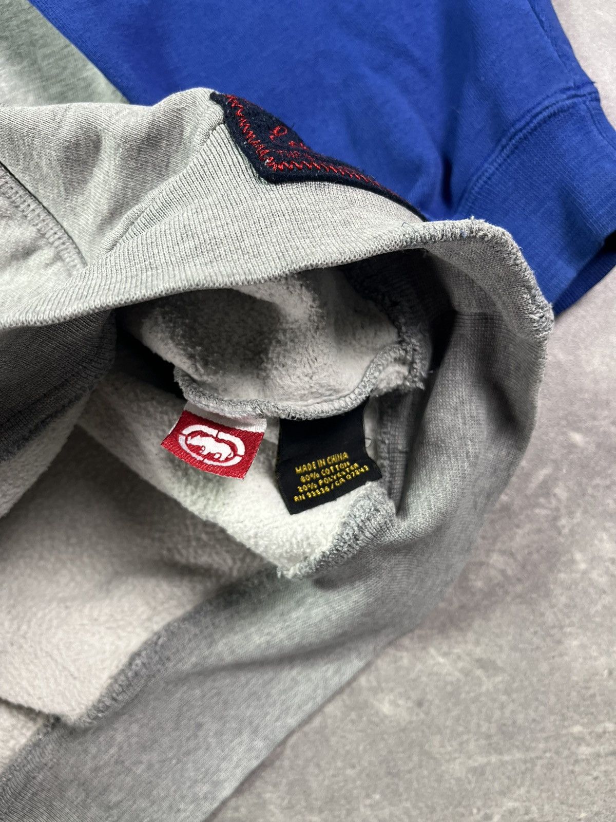 Ecko Unltd. Ecko Unltd. Big Logo Mega Baggy Boxy Colourblock Hoodie XXL Size US XXL / EU 58 / 5 - 18 Thumbnail