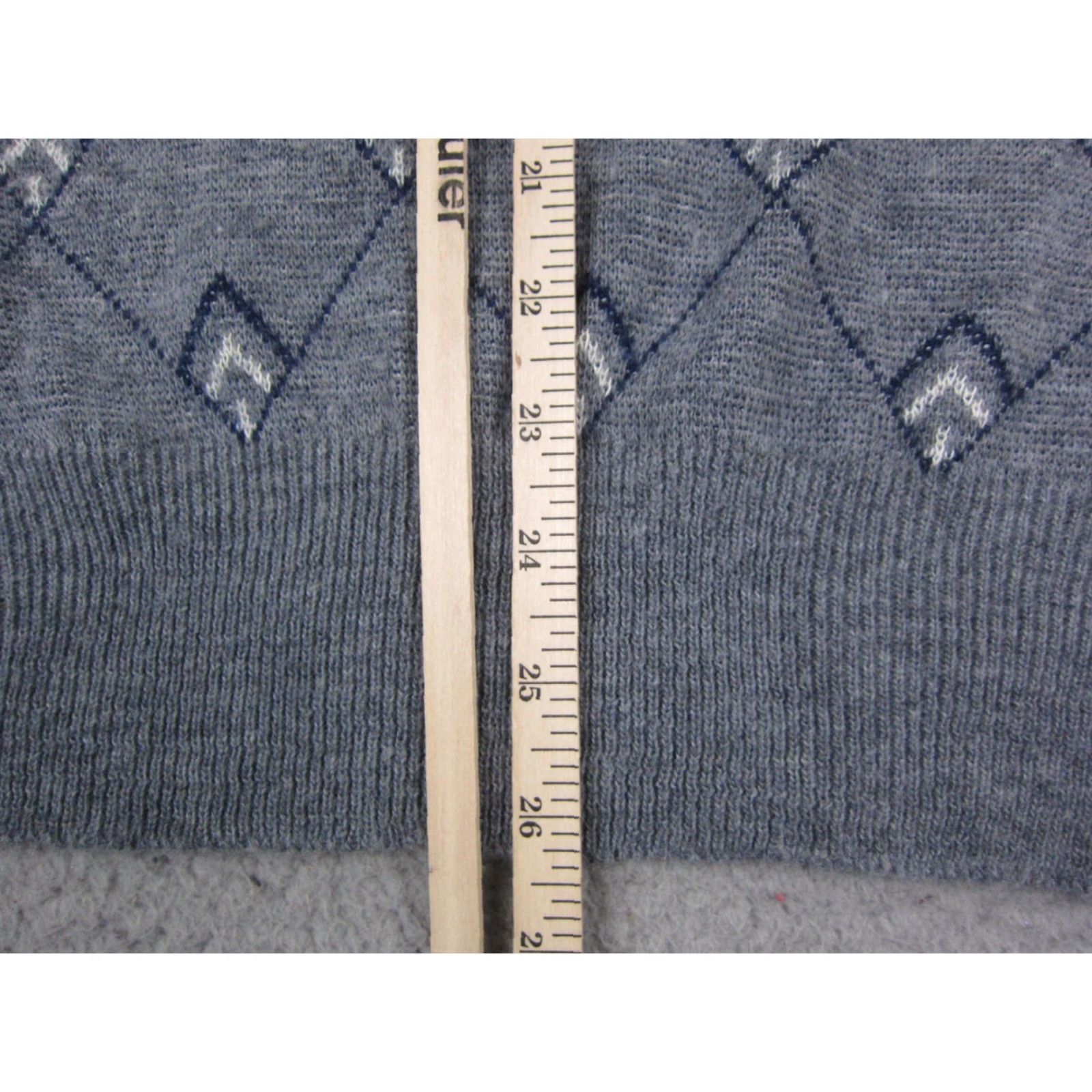 Vintage VINTAGE Puritan Sweater Vest Mens L Blue Argyle Knit V-Neck USA 70s Dress, Casual, Workwear, Business, Formal, Party/Cocktail Size US L / EU 52-54 / 3 - 6 Thumbnail