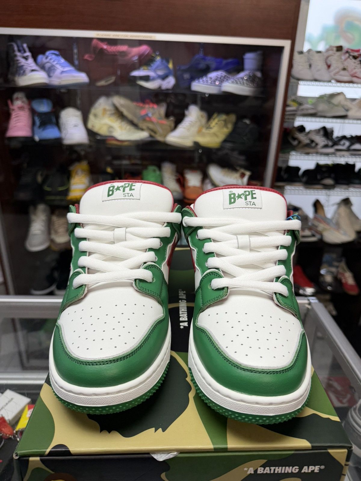 Bape Bape Skatestas Green/Red Size US 11 / EU 44 - 3 Thumbnail