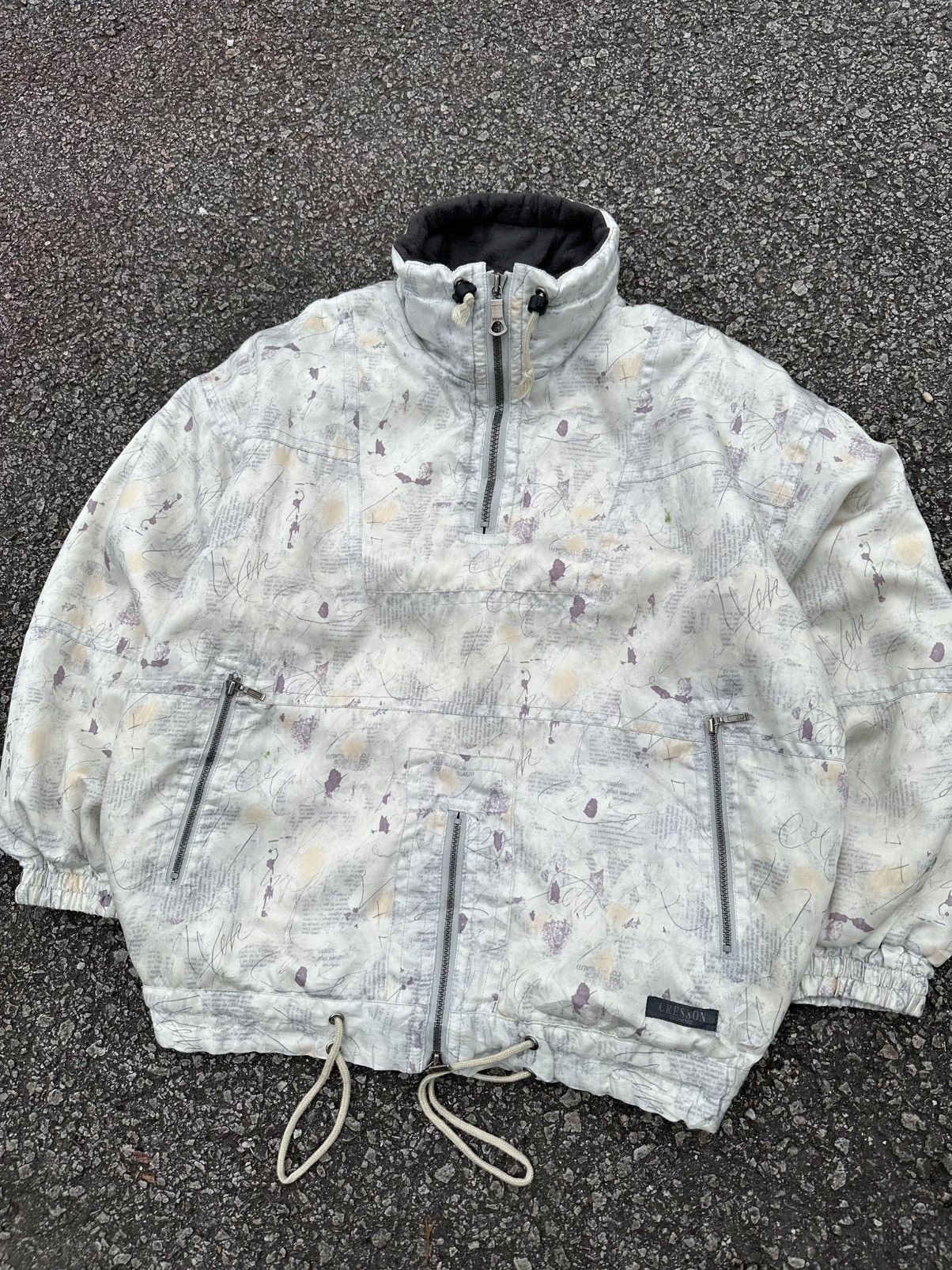 Vintage 👹Vintage Cresson Homme Baggy Pullover Bomber Jacket Size US L / EU 52-54 / 3 - 5 Thumbnail