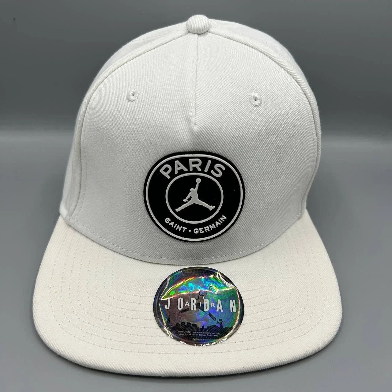 Air Jordan Paris Saint Germain Hat Men White Snap Back Cap
