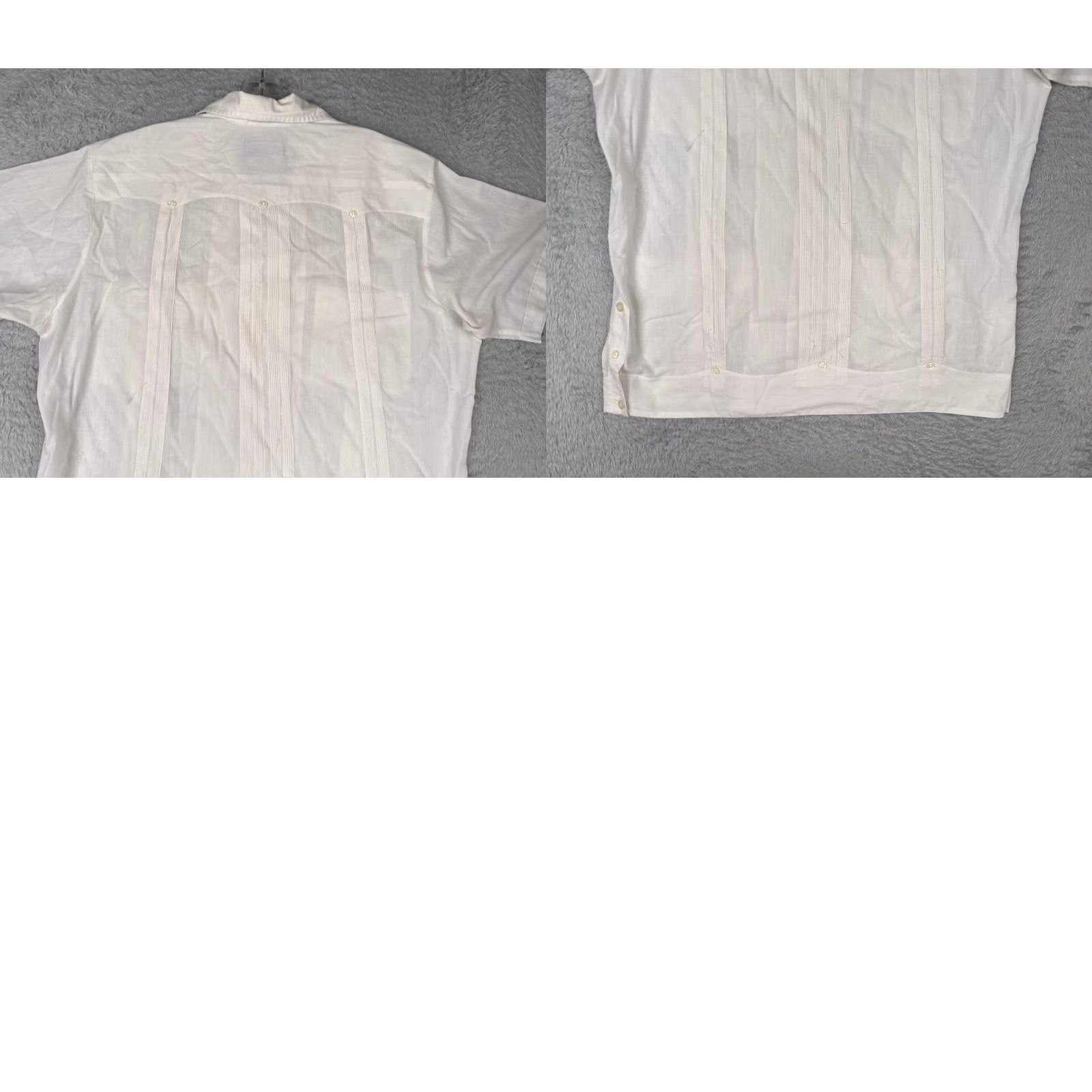 Vintage Tikal Shirt Men 40 White Polyester Blend 4 Pocket Button Up Tikal Hawaiian Aloha Beach Vacation Resort Shirt Mens White Size US L / EU 52-54 / 3 - 9 Thumbnail