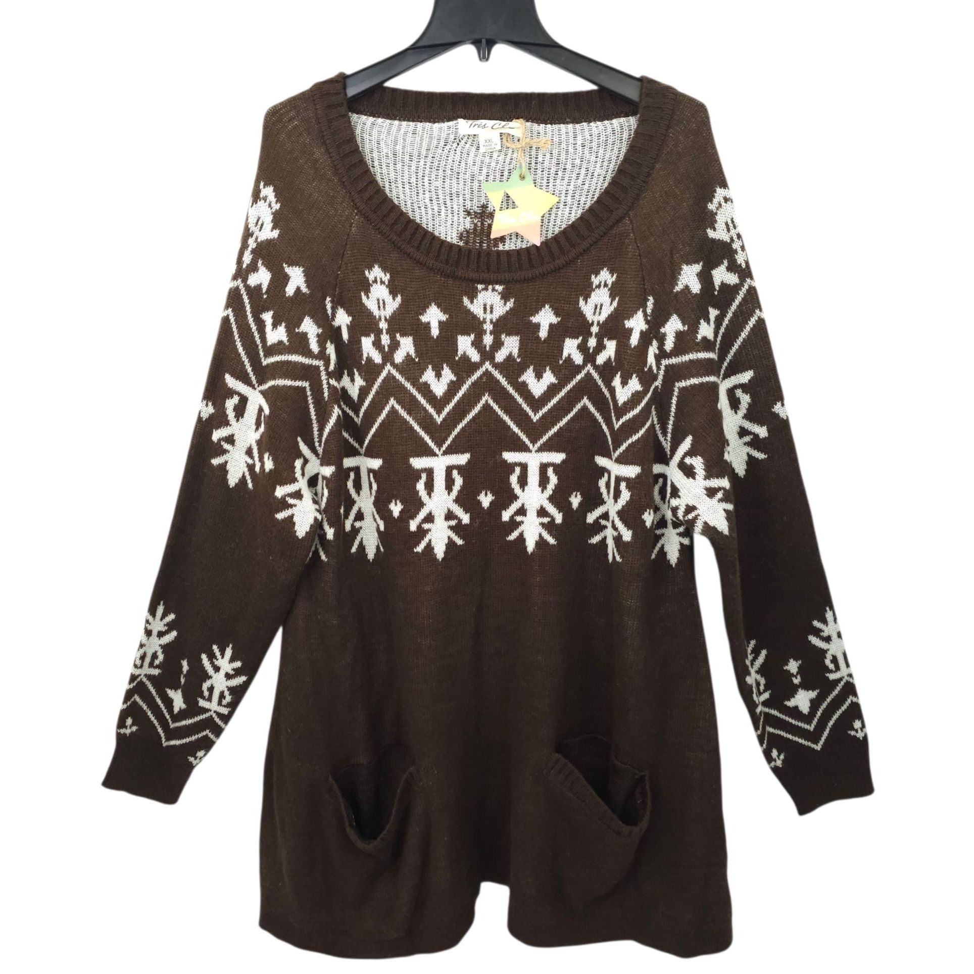 Other Tres Chic Pullover Knit Sweater Women XXL Pockets Nordic Size XXL / US 16-18 / IT 52-54 - 1 Thumbnail
