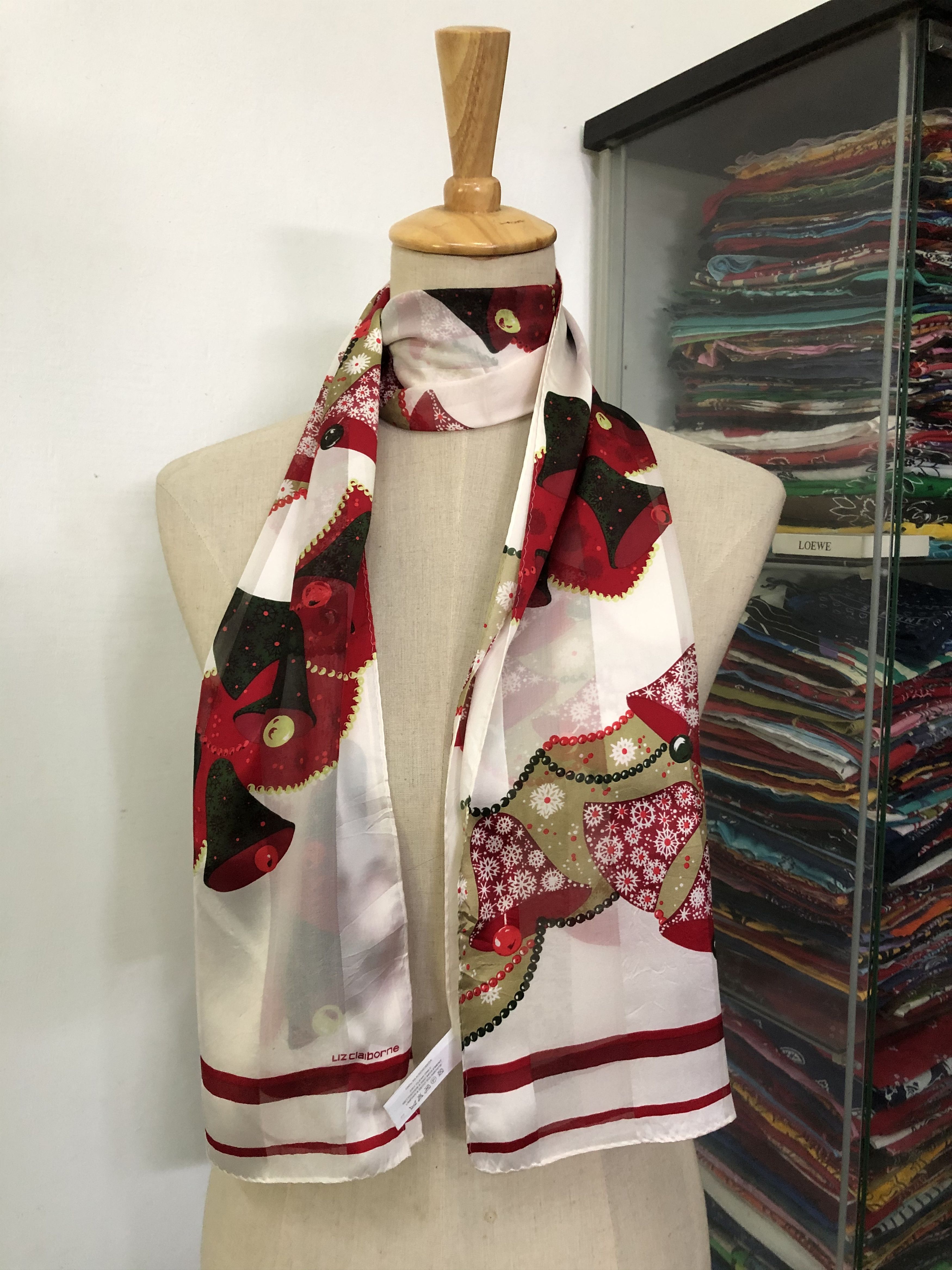 Vintage Vintage Liz Claiborne Silk Scarf Size ONE SIZE - 1 Thumbnail