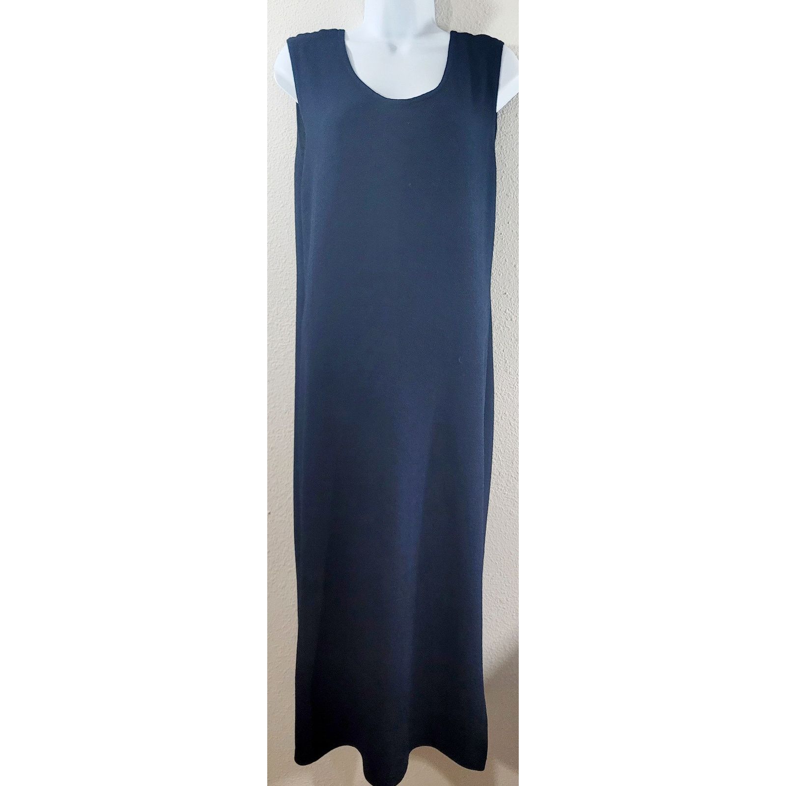 Other Another Thyme Navy Blue Sleeveless A Line Midi Dress Large Size L / US 10 / IT 46 - 1 Thumbnail