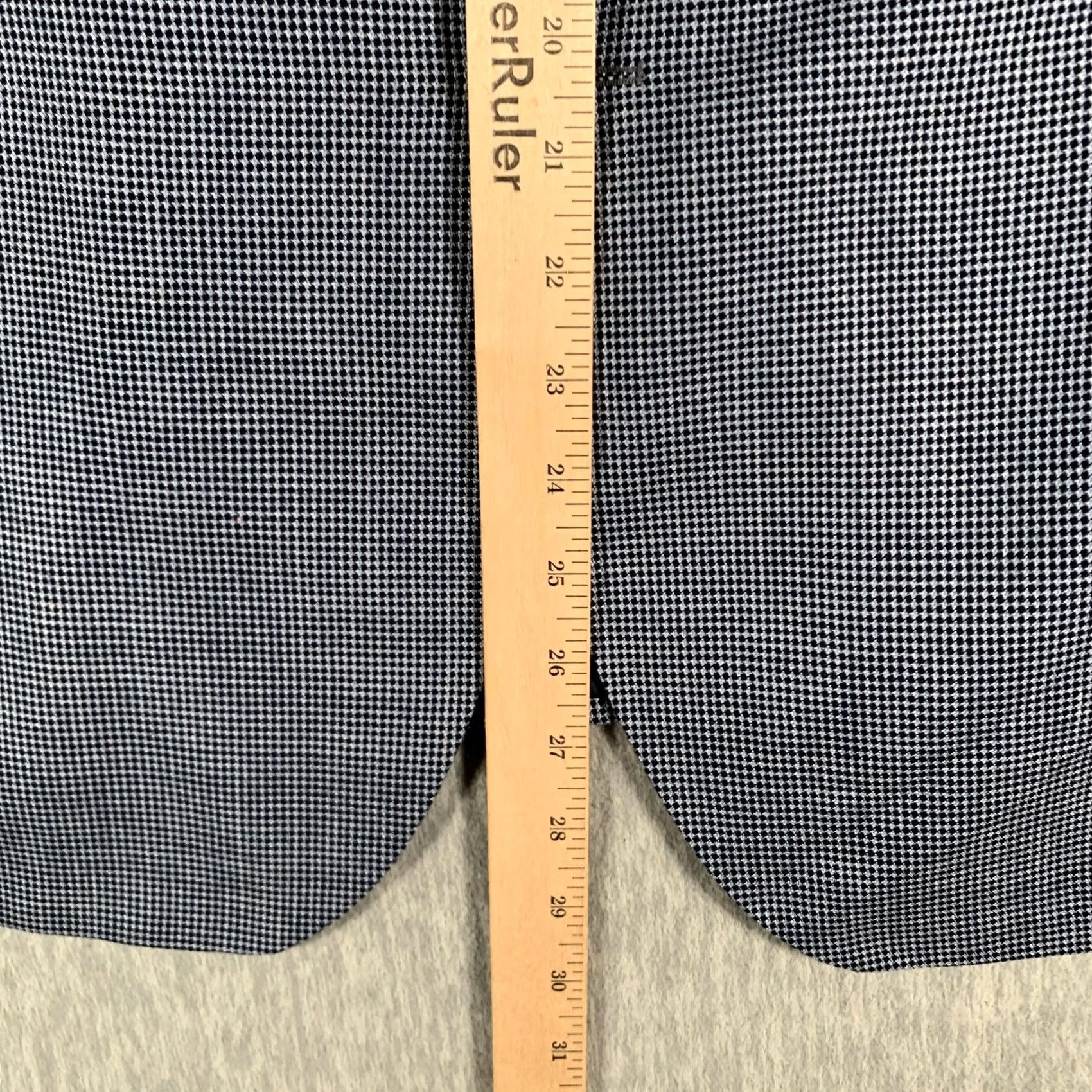 David Donahue David Donahue Blazer Mens 48R Blue Check Wool Silk Linen Sport Coat Connor SPJ Jacket/Coat Regular Size 48R - 7 Thumbnail