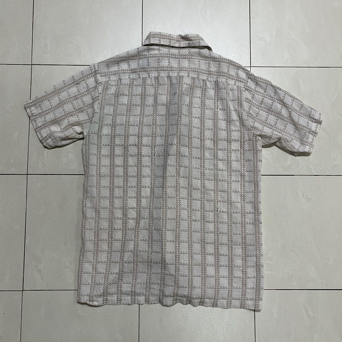 Oscar De La Renta × Vintage Vintage Oscar De La Renta Open Collar Shirt Size US M / EU 48-50 / 2 - 8 Thumbnail