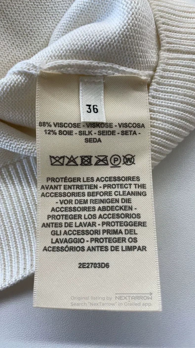 Hermes Hermes White Wool Open Cardigan Size XS / US 0-2 / IT 36-38 - 4 Thumbnail