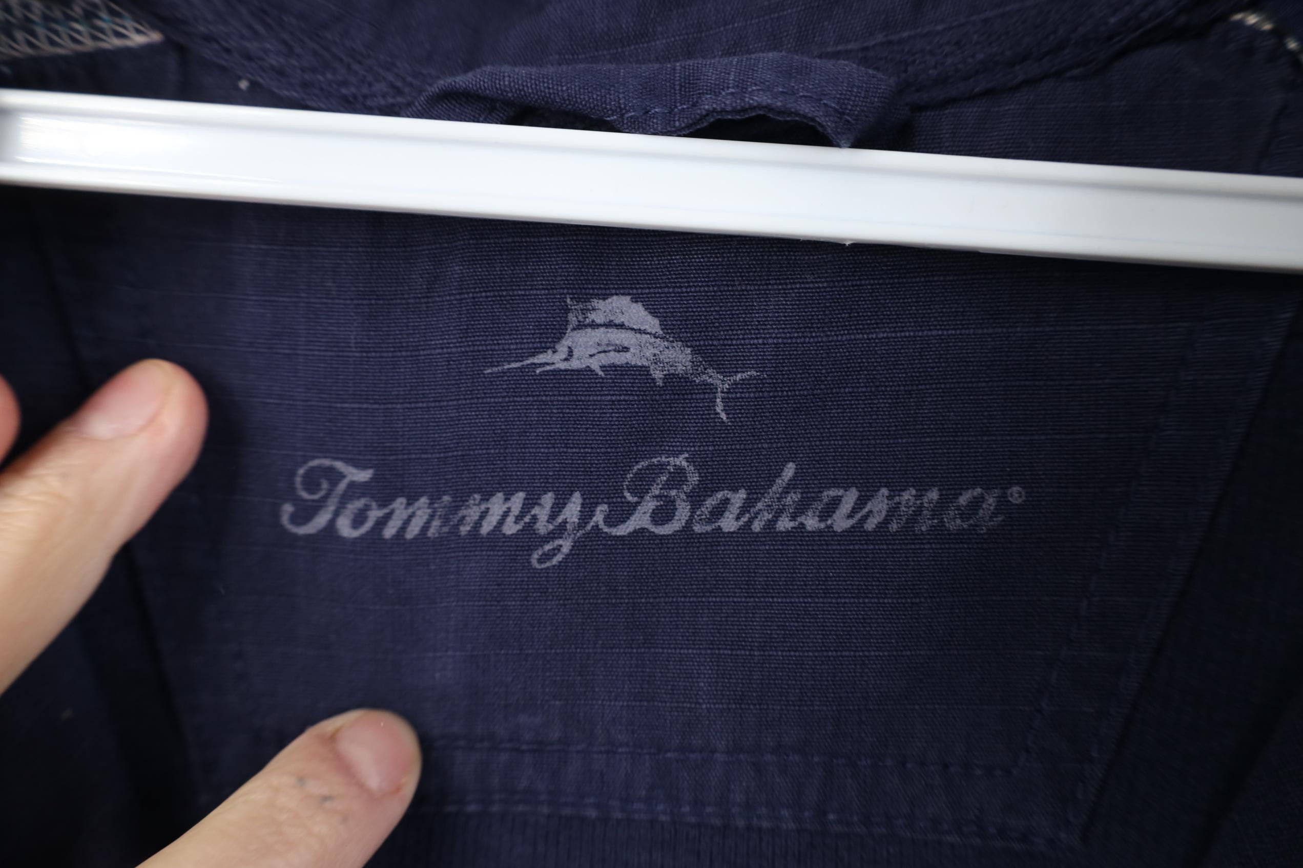 Tommy Bahama Tommy Bahama Ribbed Knit 1/4 Zip Pullover Sweater Blue Size US L / EU 52-54 / 3 - 9 Thumbnail