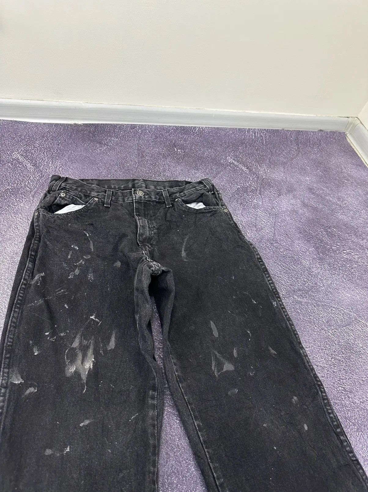Dickies × Vintage Vintage Dickies Black Denim Straight Fit Hype Work Jeans Size US 34 / EU 50 - 10 Thumbnail