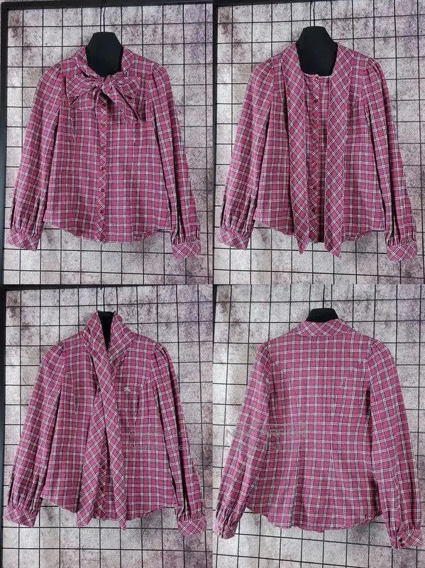 Burberry Burberry Violet Cotton Ruffled Sleeve Blouse. Size S / US 4 / IT 40 - 1 Thumbnail