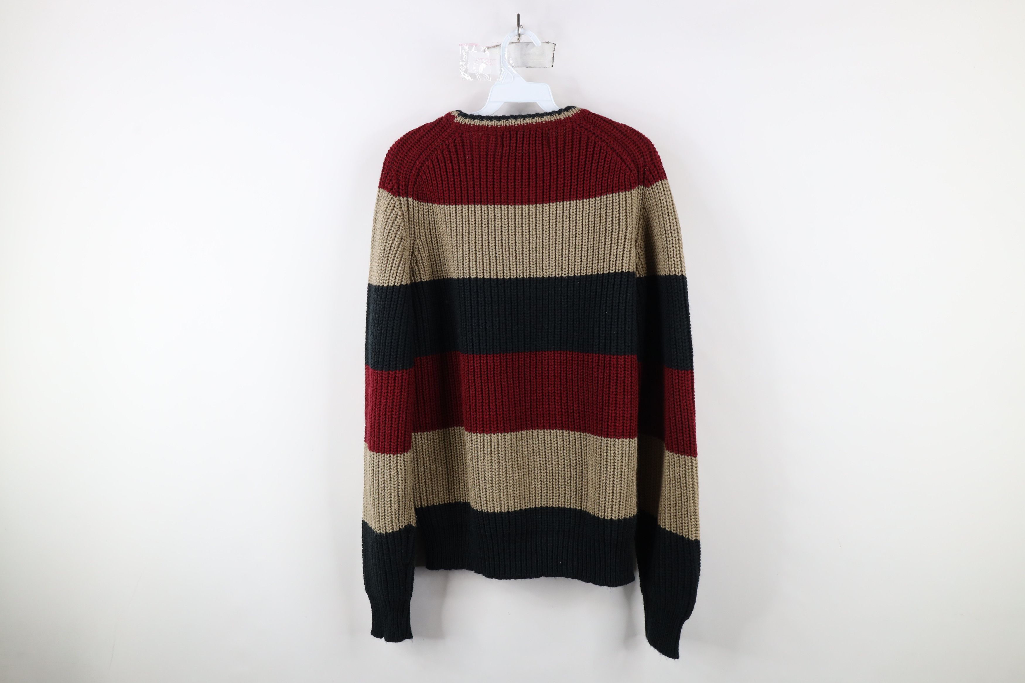 Vintage Vintage 90s Streetwear Block Chunky Ribbed Knit Sweater Size XL / US 12-14 / IT 48-50 - 6 Thumbnail