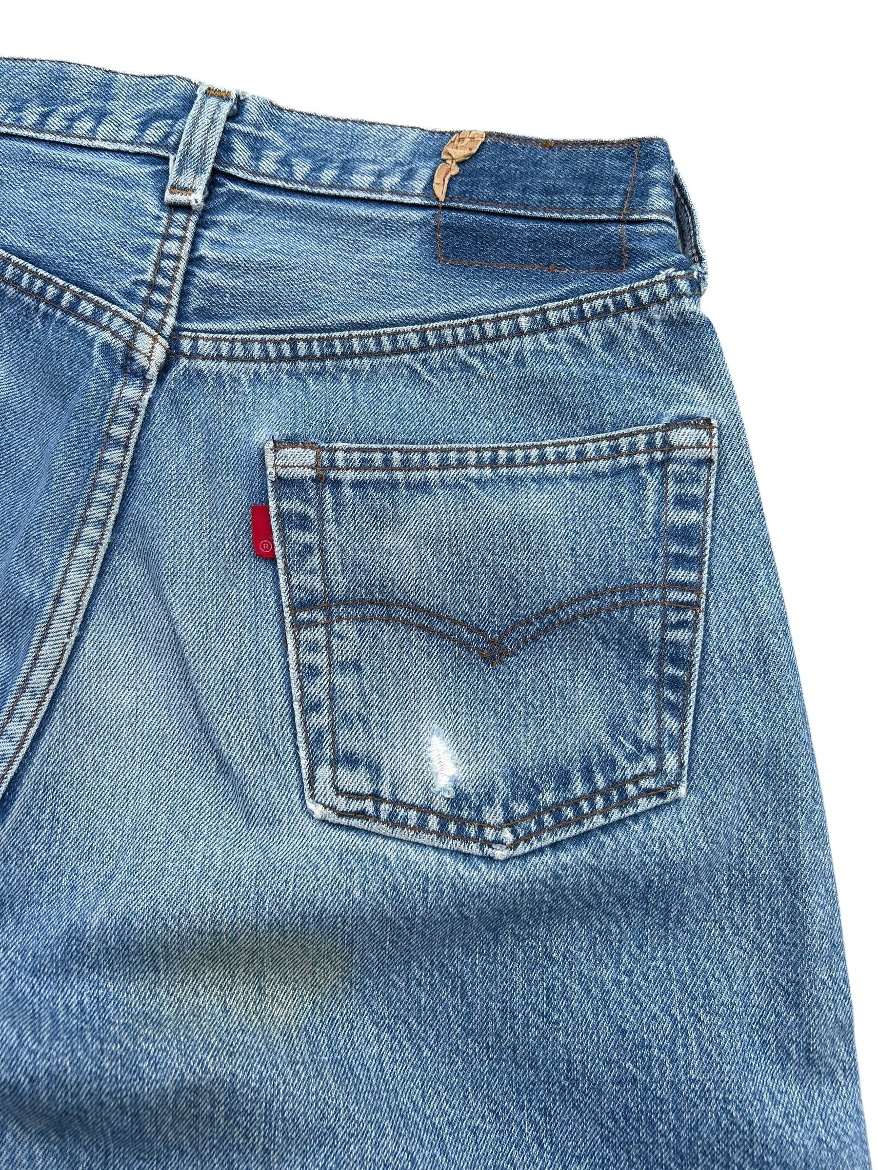 Levi's × Vintage Vintage Levis 501 Rindem Selvedge Distressed Denim Jeans Size US 29 - 12 Thumbnail