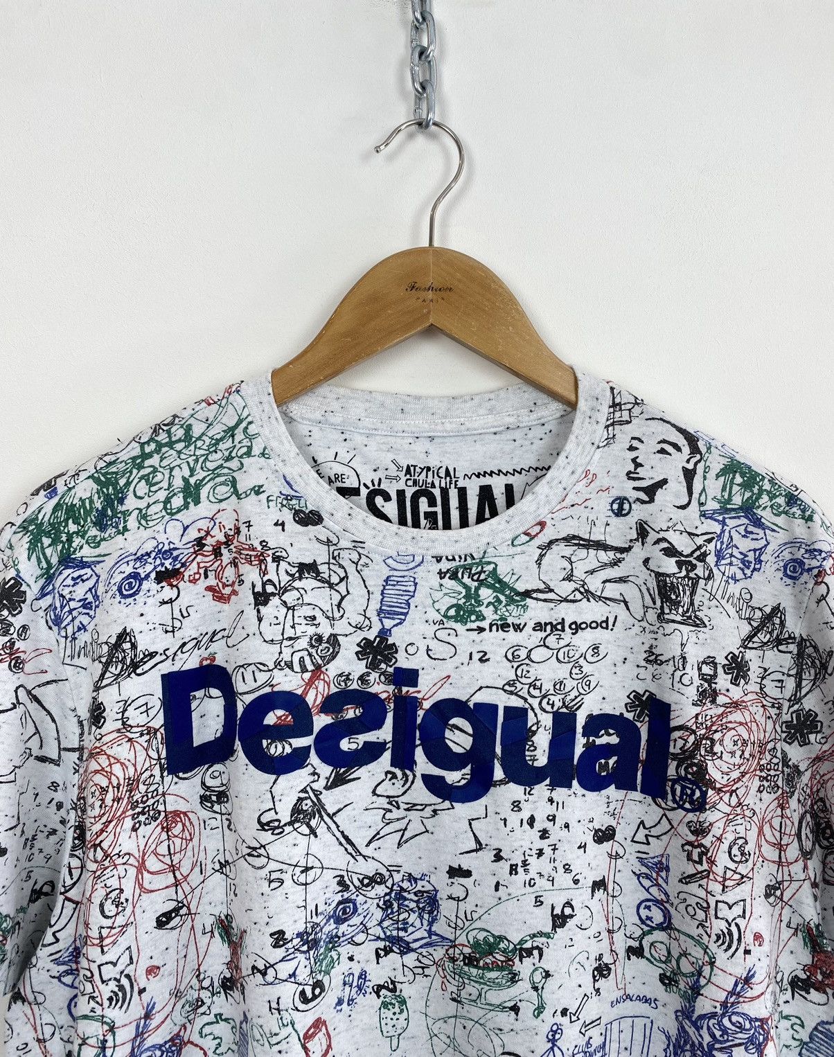Desigual Desigual White Short Sleeve T-Shirt Men’s Size 2XL Top Size US XXL / EU 58 / 5 - 2 Thumbnail