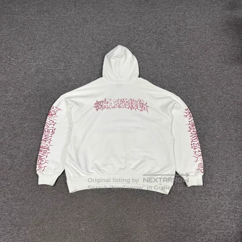 Balenciaga Balenciaga Dragon Year Limited Flame Logo Hoodie Size US S / EU 44-46 / 1 - 2 Thumbnail