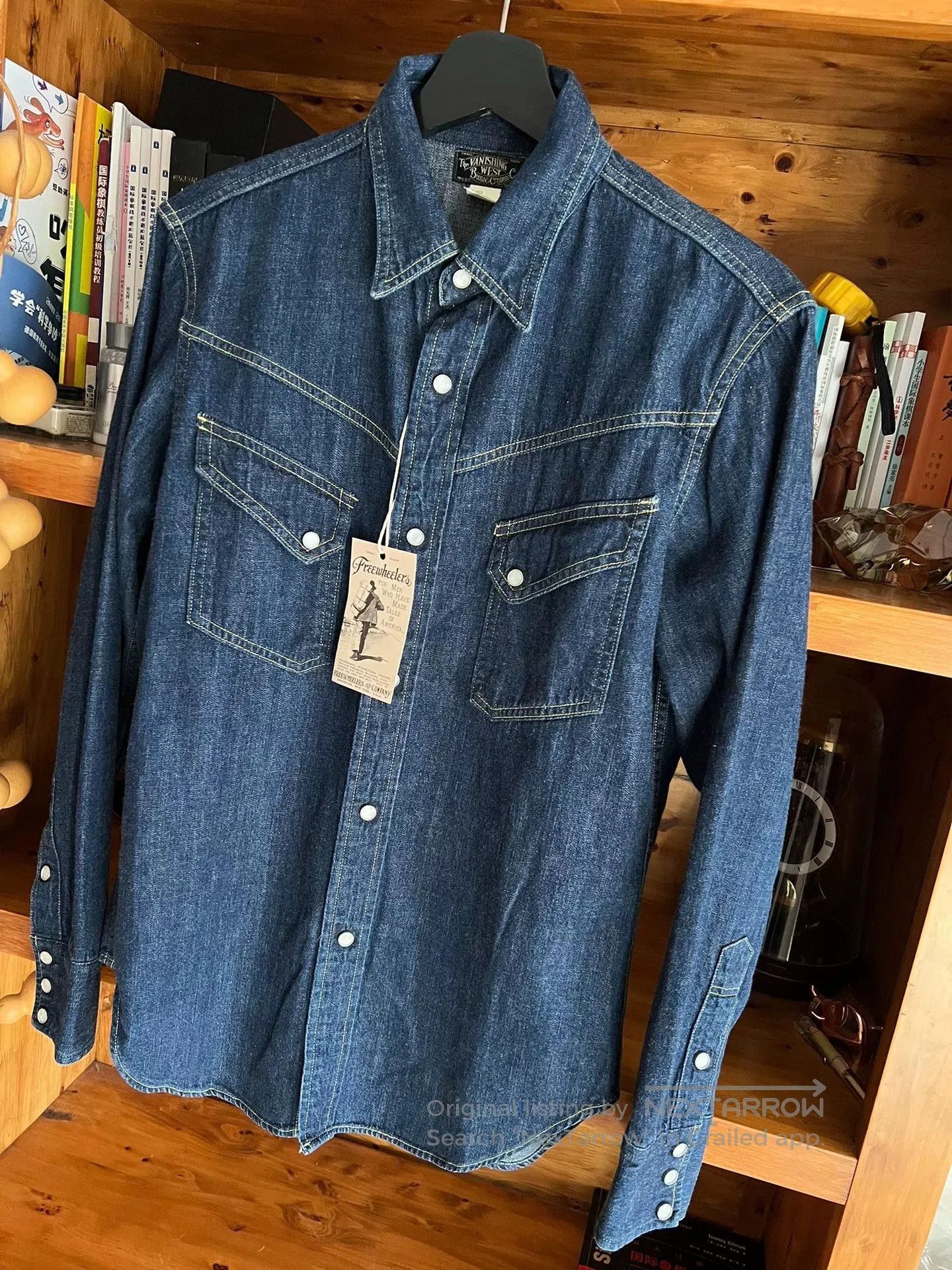 Japanese Brand classic denim western shirt by freewheelers. Size US L / EU 52-54 / 3 - 3 Thumbnail