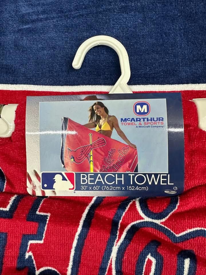Designer St Louis Cardinals Beach Towel Size ONE SIZE - 2 Thumbnail