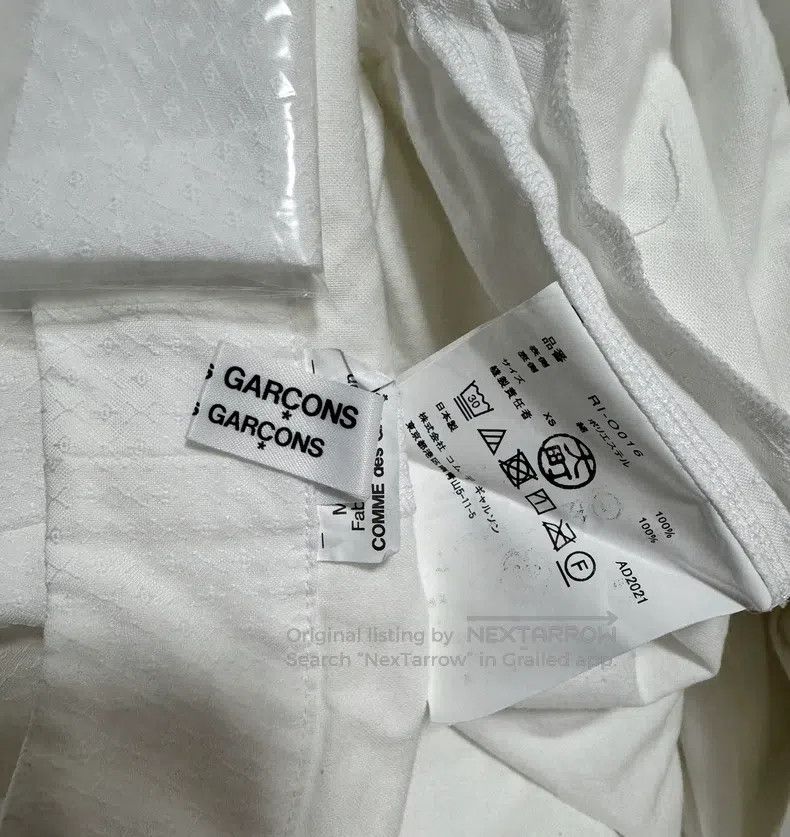Comme des Garcons Comme Des Garcons Small Flower Embroidery Chinese Collar D Size XS / US 0-2 / IT 36-38 - 8 Thumbnail