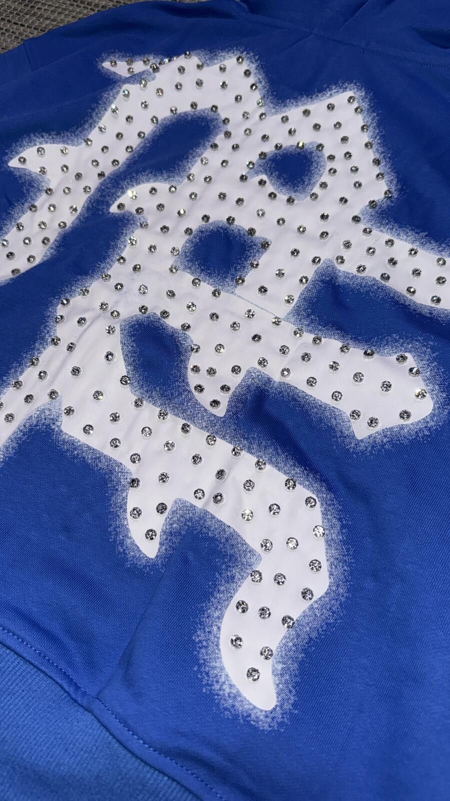 Other Mixed Emotions Blue 'END' Rhinestone Zip Size US XL / EU 56 / 4 - 4 Thumbnail