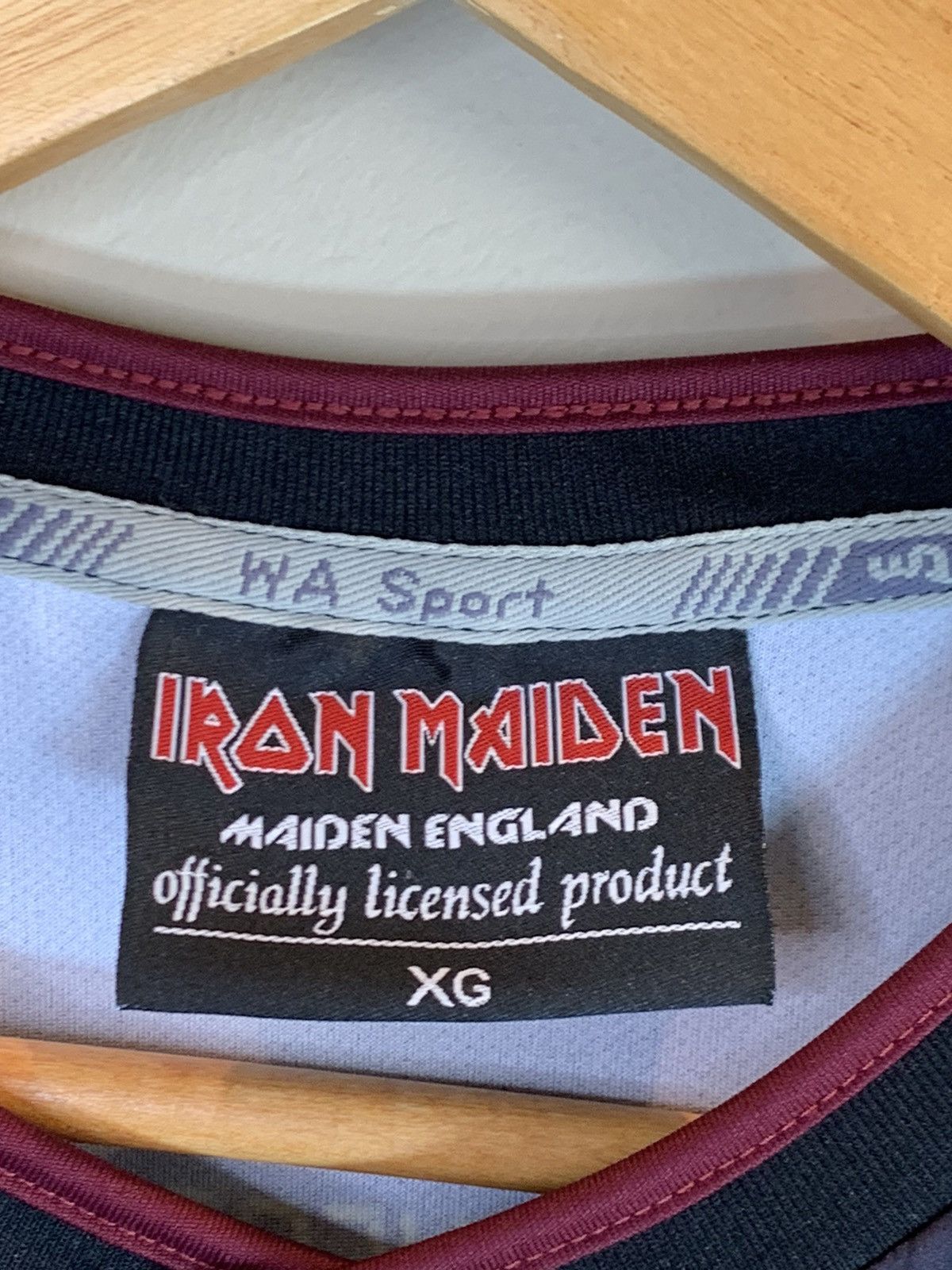 Band Tees × Iron Maiden *RARE* Iron Maiden FC Somewhere In Time Euro Soccer Jersey Size US XL / EU 56 / 4 - 9 Thumbnail