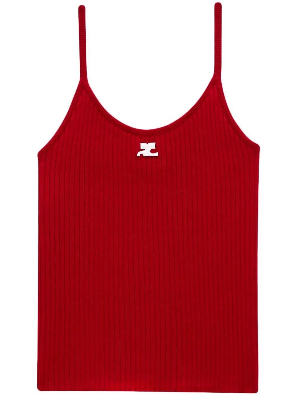 Courreges "REEDITION" KNIT TANK TOP Size M / US 6-8 / IT 42-44 - 1 Thumbnail
