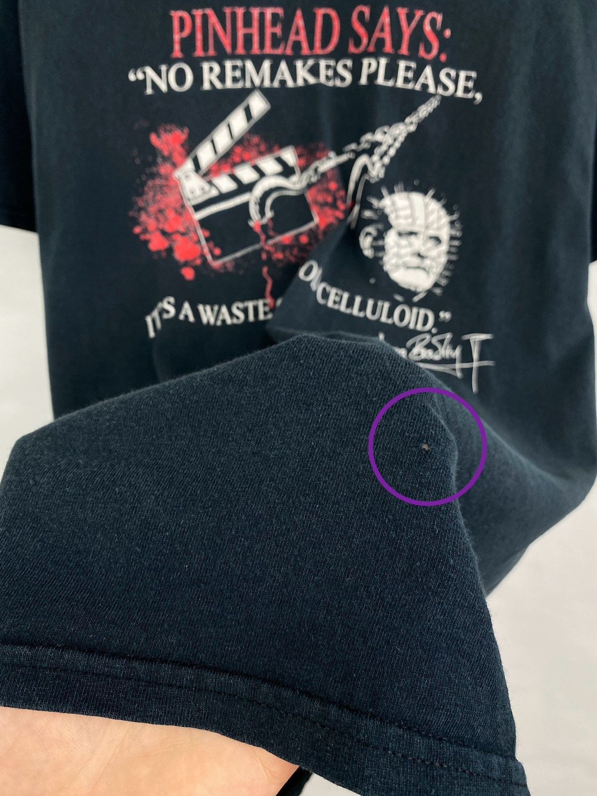 Vintage Vintage 90s Pinheard Hellraiser Horror T-Shirt Rare Retro Size US L / EU 52-54 / 3 - 6 Thumbnail
