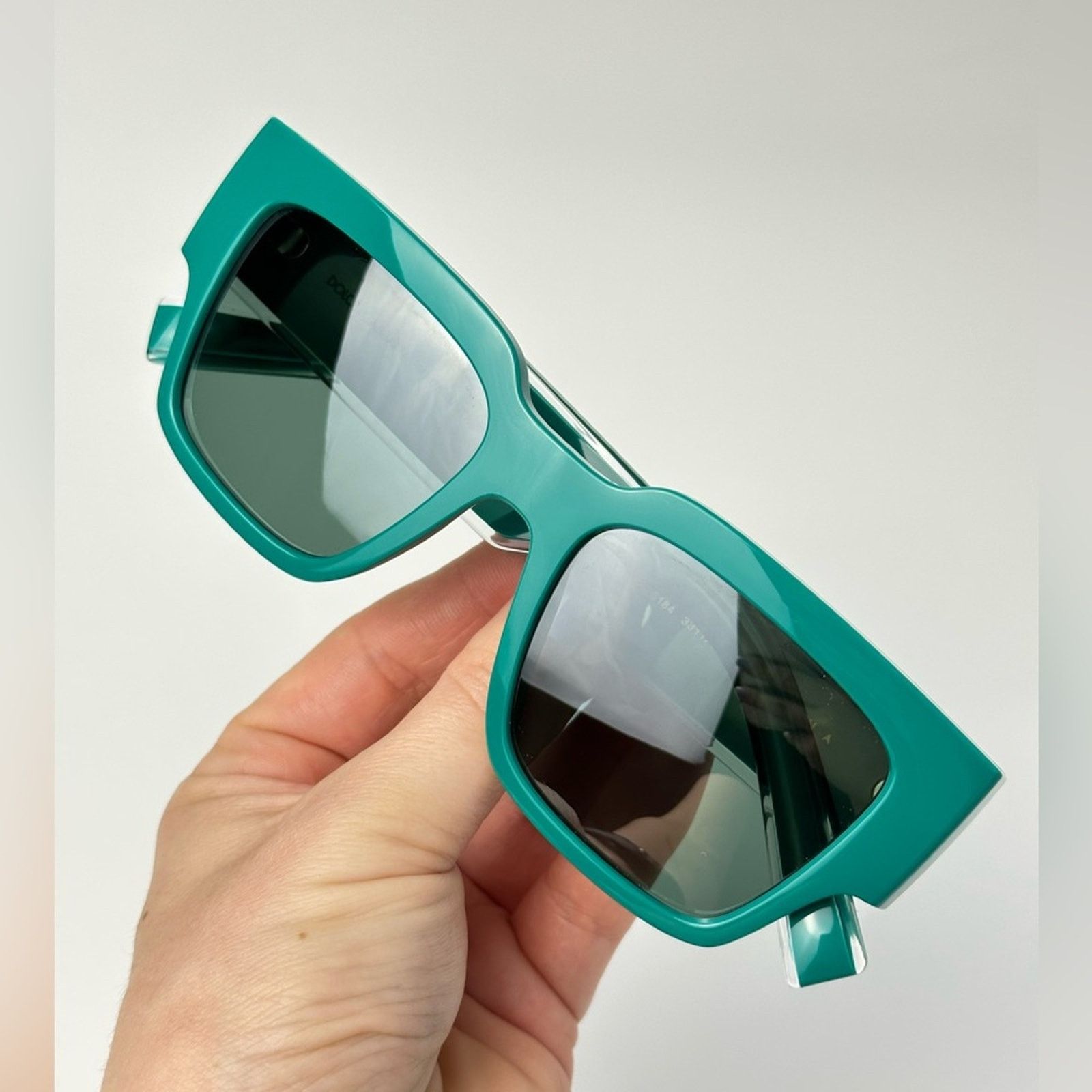 Dolce & Gabbana NEW DOLCE&GABBANA DG6184 331182 Green/Petrol Green Mirror Size ONE SIZE - 6 Thumbnail