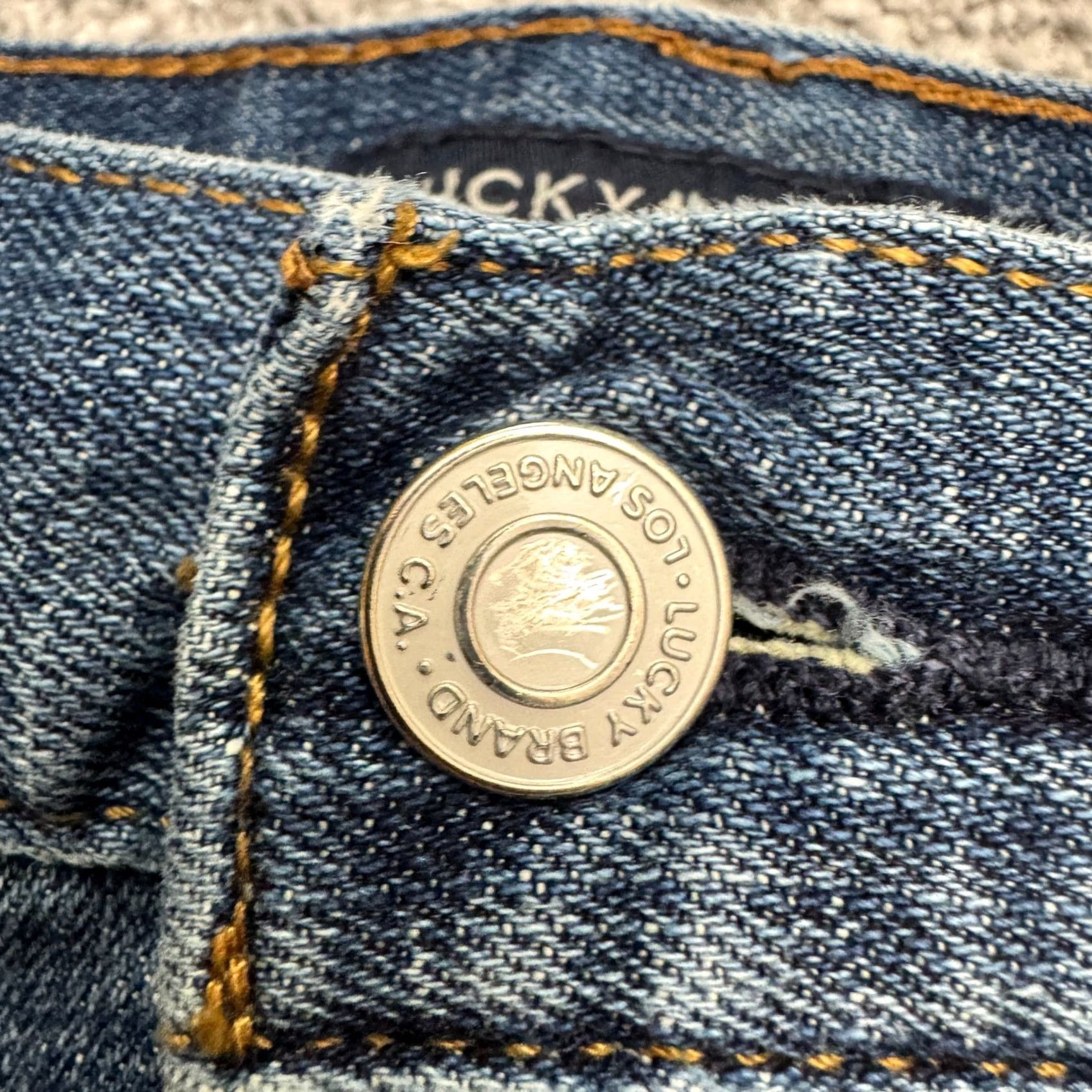 Lucky Brand Lucky Brand 181 Relaxed Fit Denim Jeans 42x30 Blue Medium Wash Cotton Casual Men 5-Pocket USA Logo Designer Jeans Regular Size 36 Inseam 29” Size US 36 / EU 52 - 3 Thumbnail